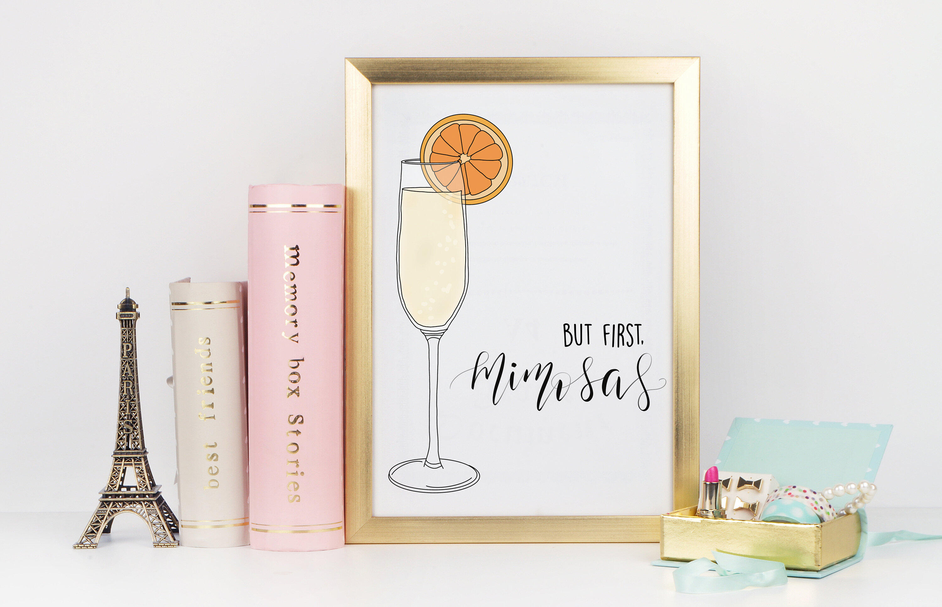 mimosa bar sign Art Print