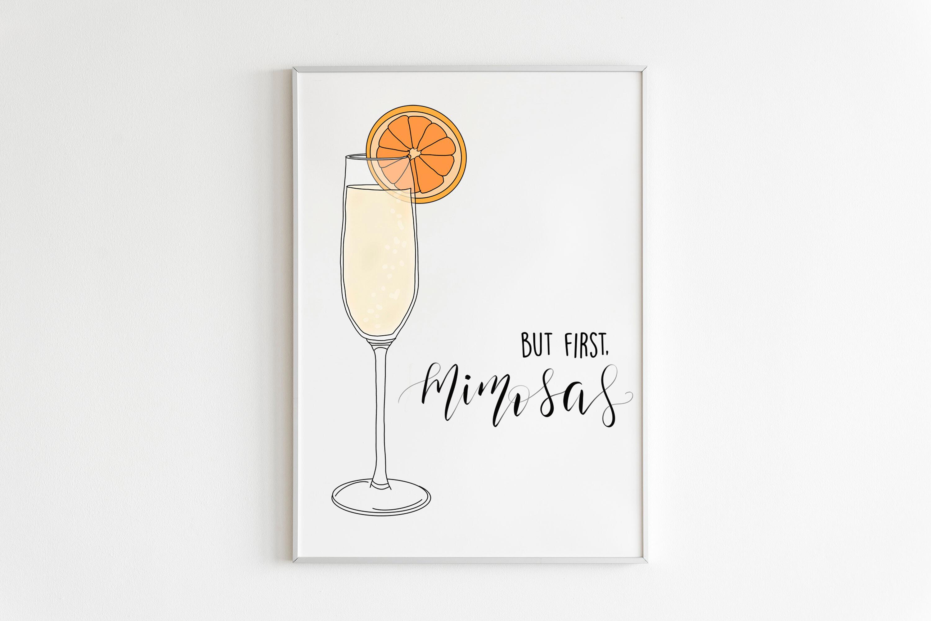 Mimosa Bar Sign But First Mimosas Banner Boho Floral Bridal Shower  Decorations R