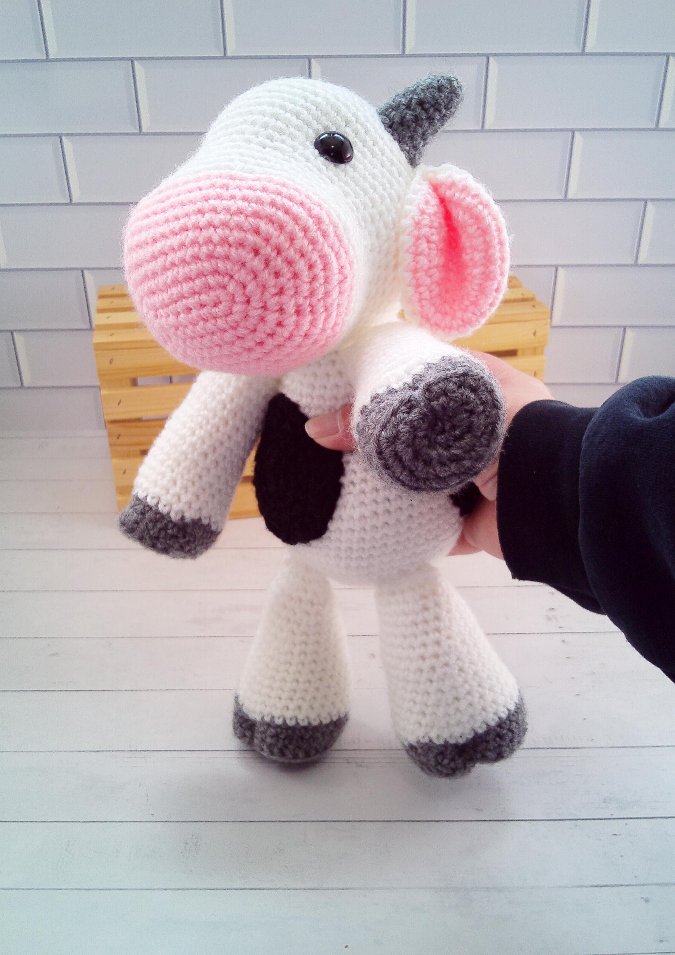 Jumbo Cow Stuffie / Cow Stuffie / selling Cow Amigurumi