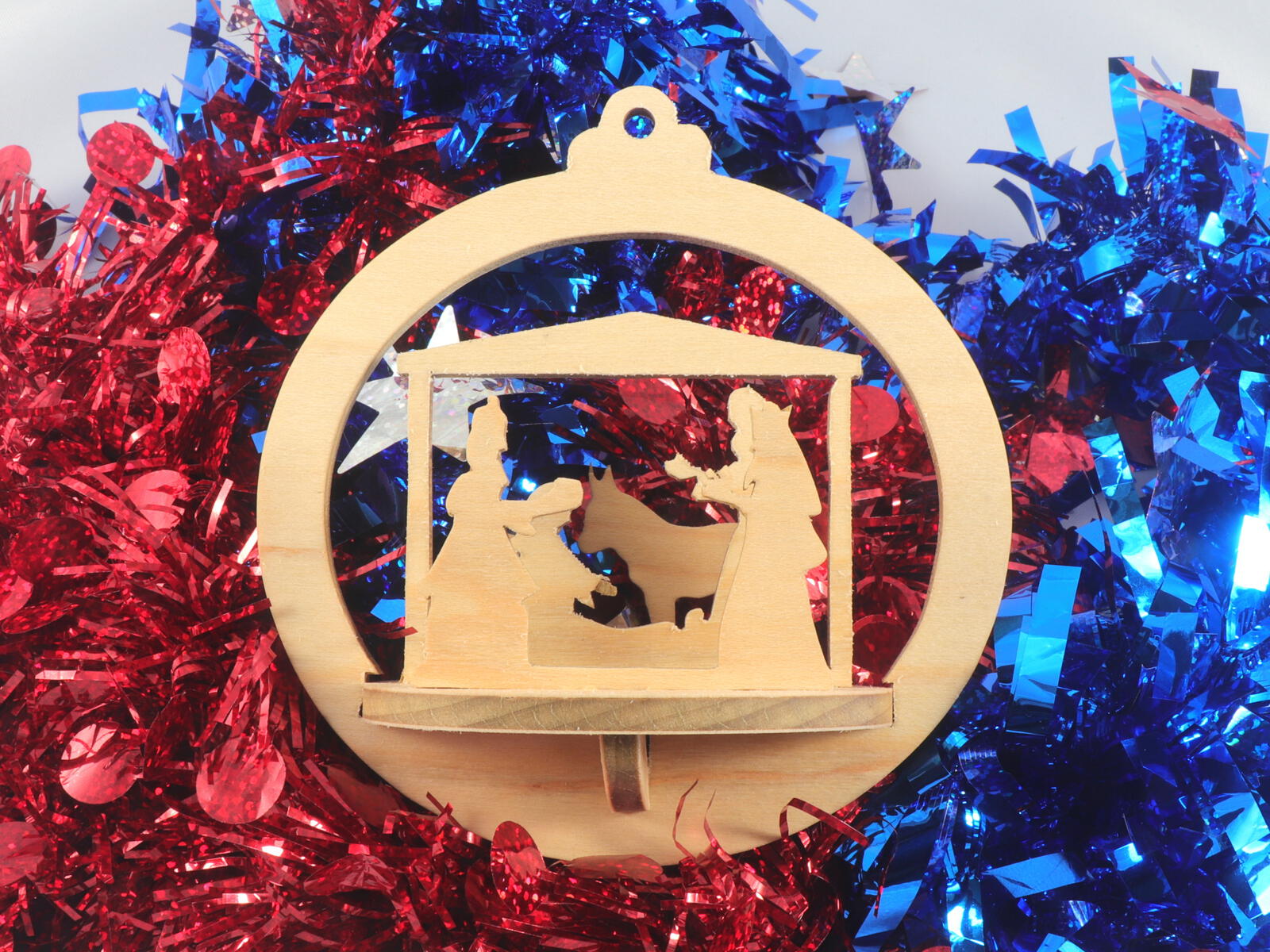 Nativity 3D Christmas Tree Ornament, Handmade and Finished In The USA