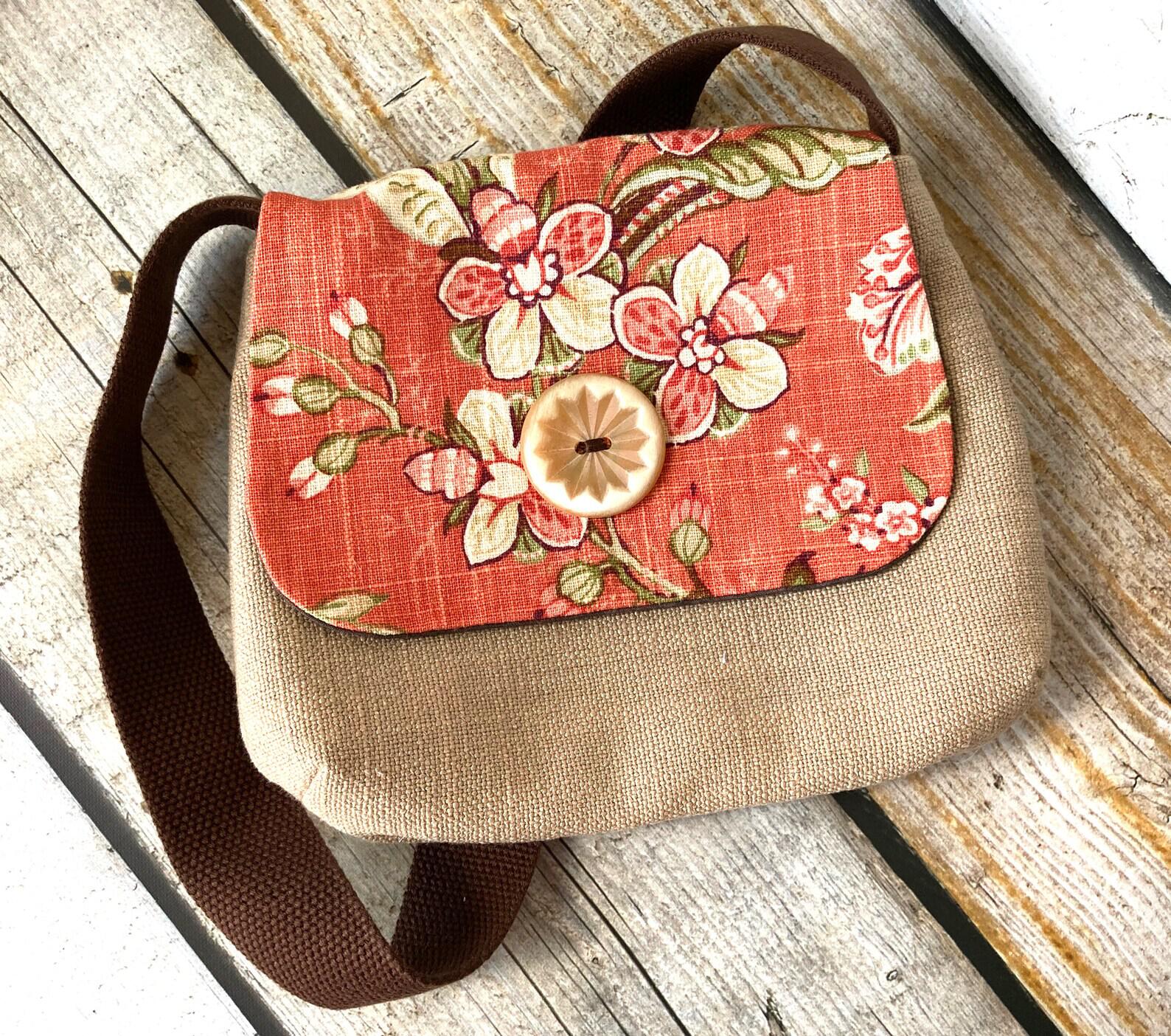 Clothing & Accessories :: Bags & Purses :: Upcycled Upholstery Fabric Hobo  Shoulder Bag