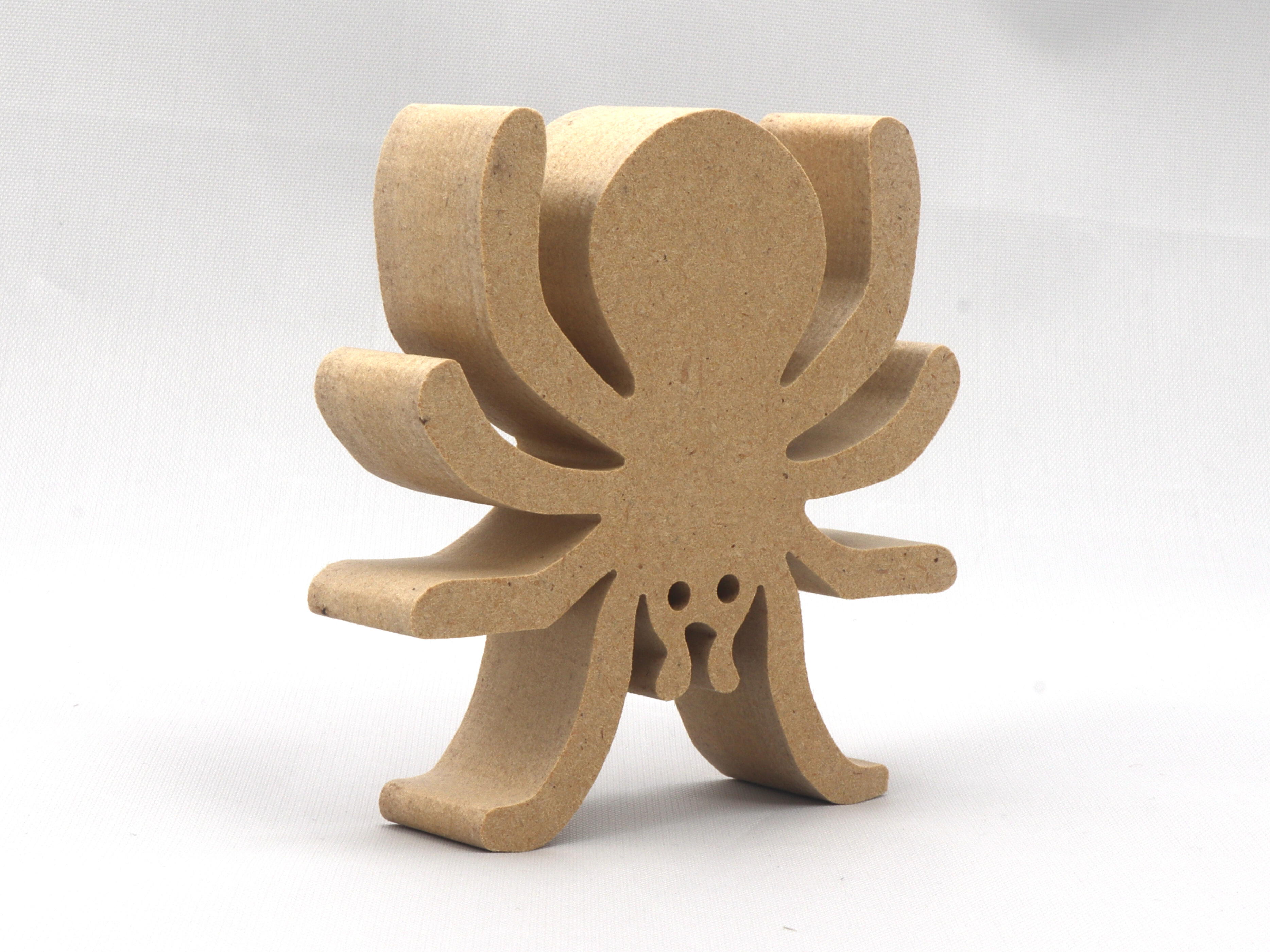 Halloween Spider Cutout, Handmade Unpainted, Ready To Paint, and Freestanding Use for Crafts or Toys, from My Snazzy Spooks Collection