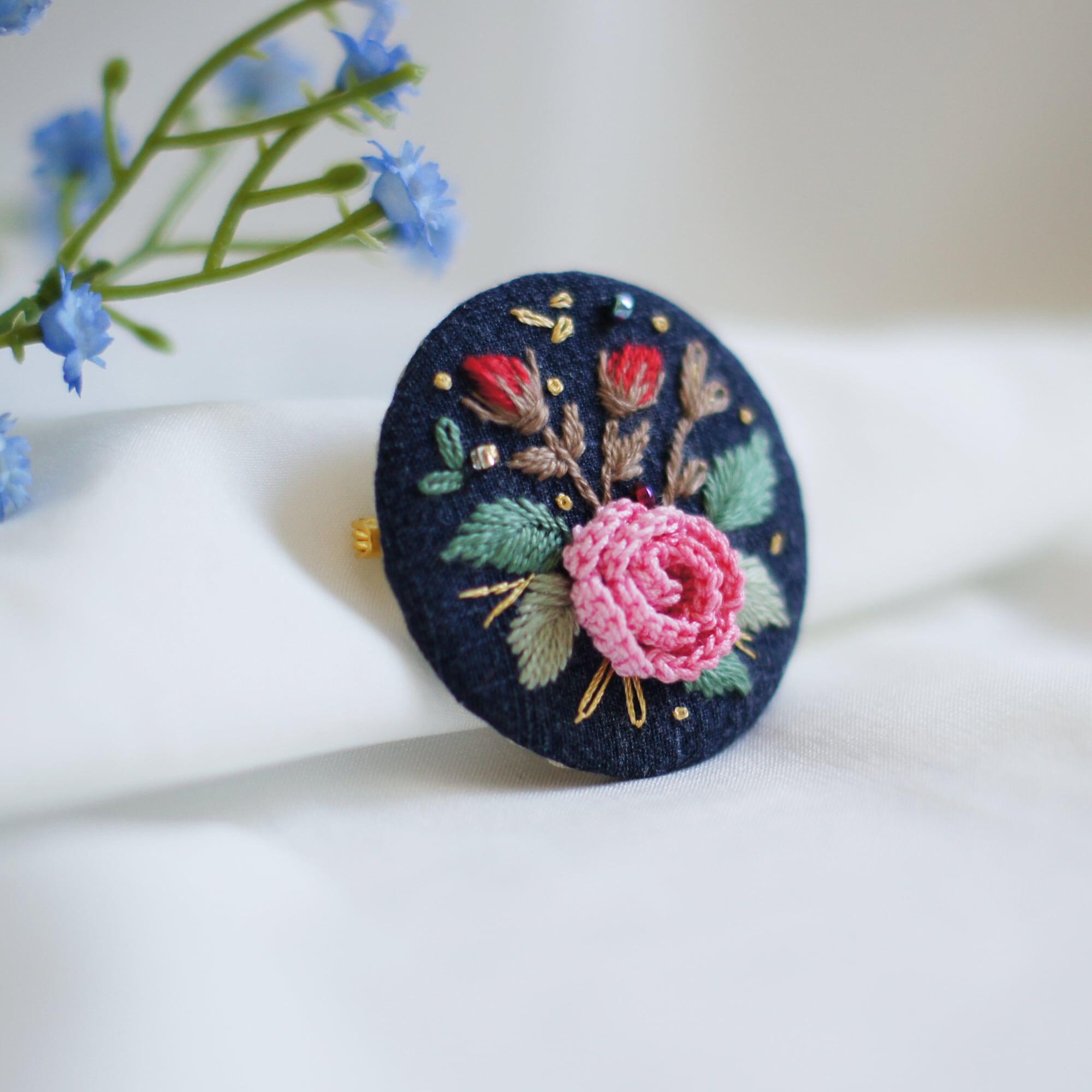 Handcrafted Rose Brooch Pins - Unique and Delicate Floral Jewelry for Women  - Perfect Holiday Gift