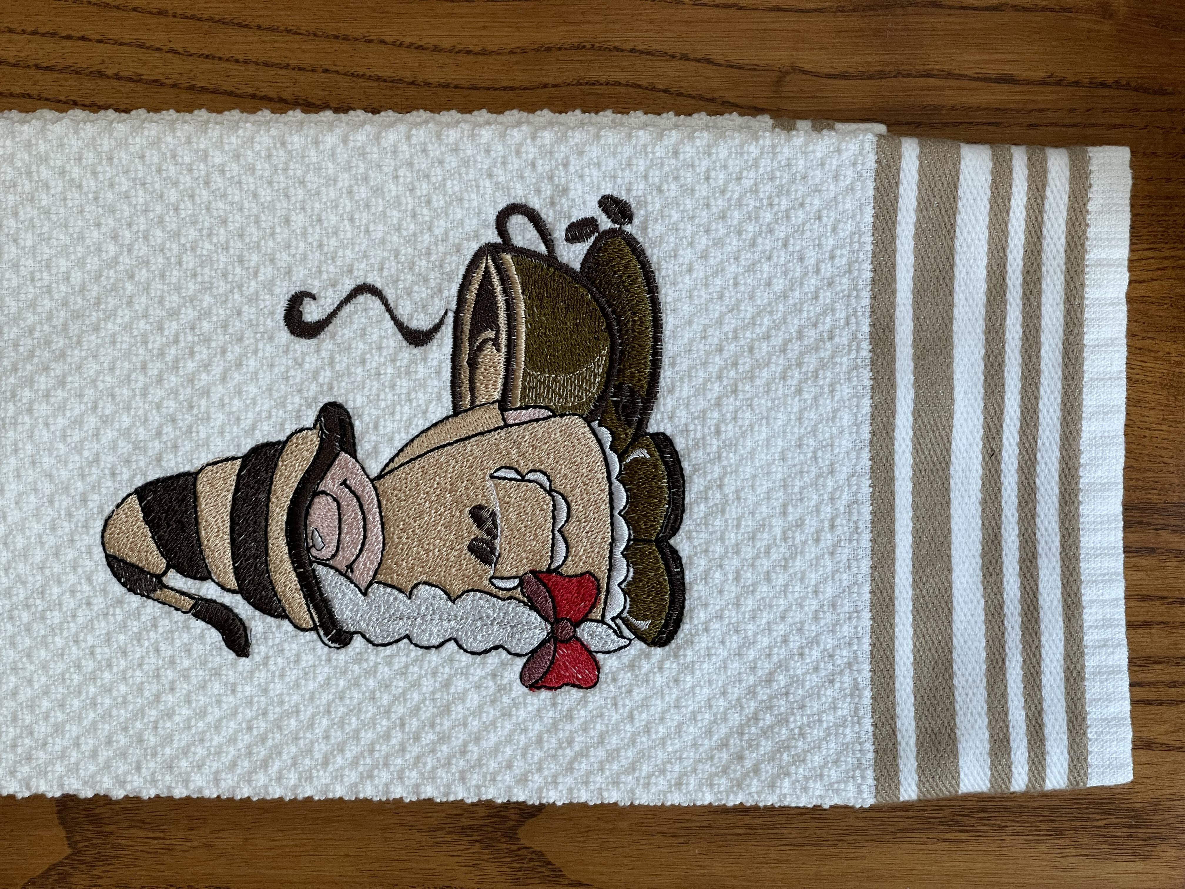 Kitchen Gnomes Dish Towel Embroideries