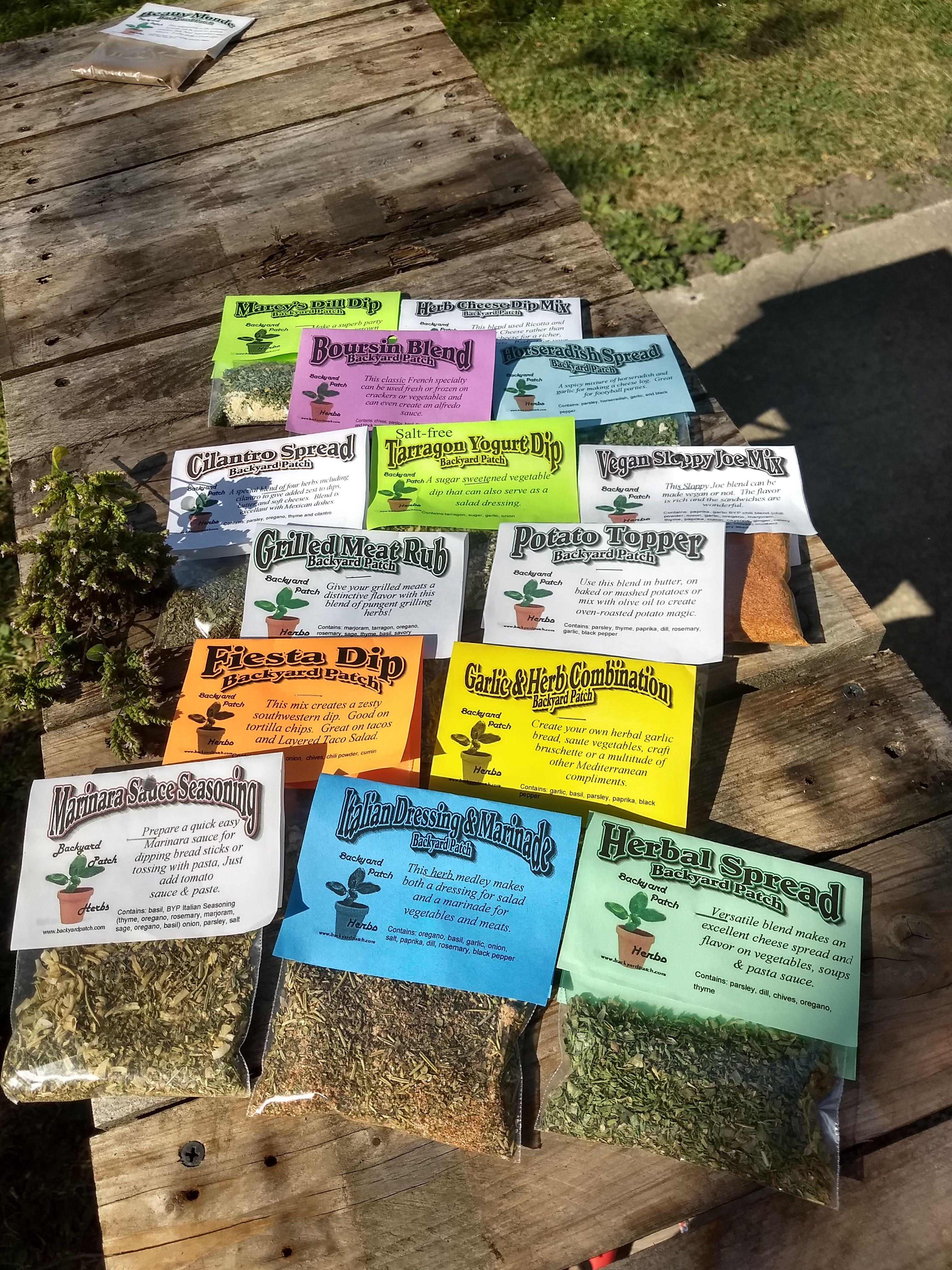 Products Set of Two Tarragon Yogurt Dip Mixes, Handblended dry Herb