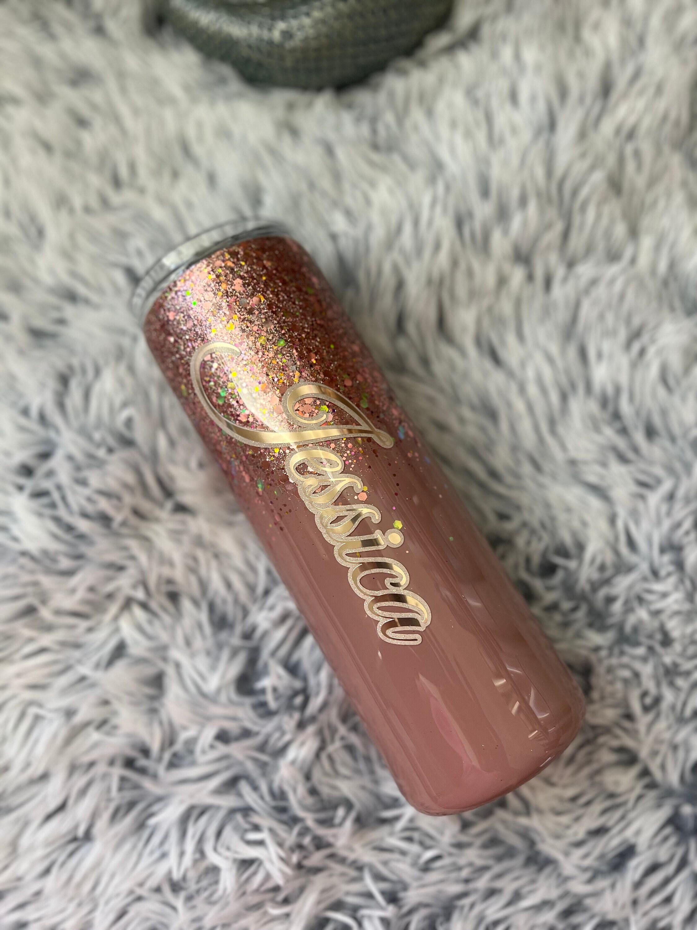 Tumbler Care Cards (Rose Gold Glitter/Marble)