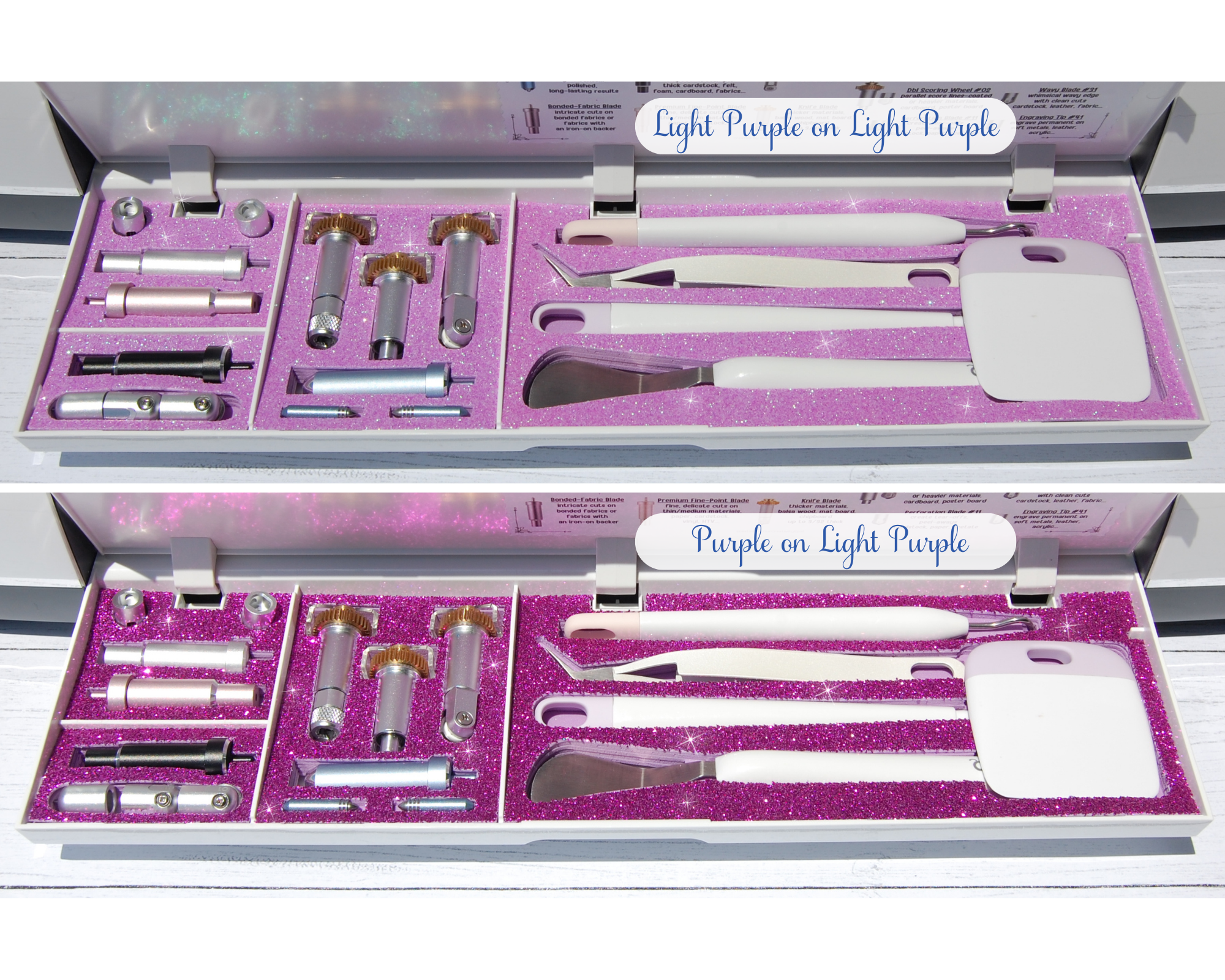 Cricut Maker Tool and Blade Organizer Tray Insert, Middle Medium Big  Storage Holder, Accessories Caddy, Glitter Foam Fun Craft Project 