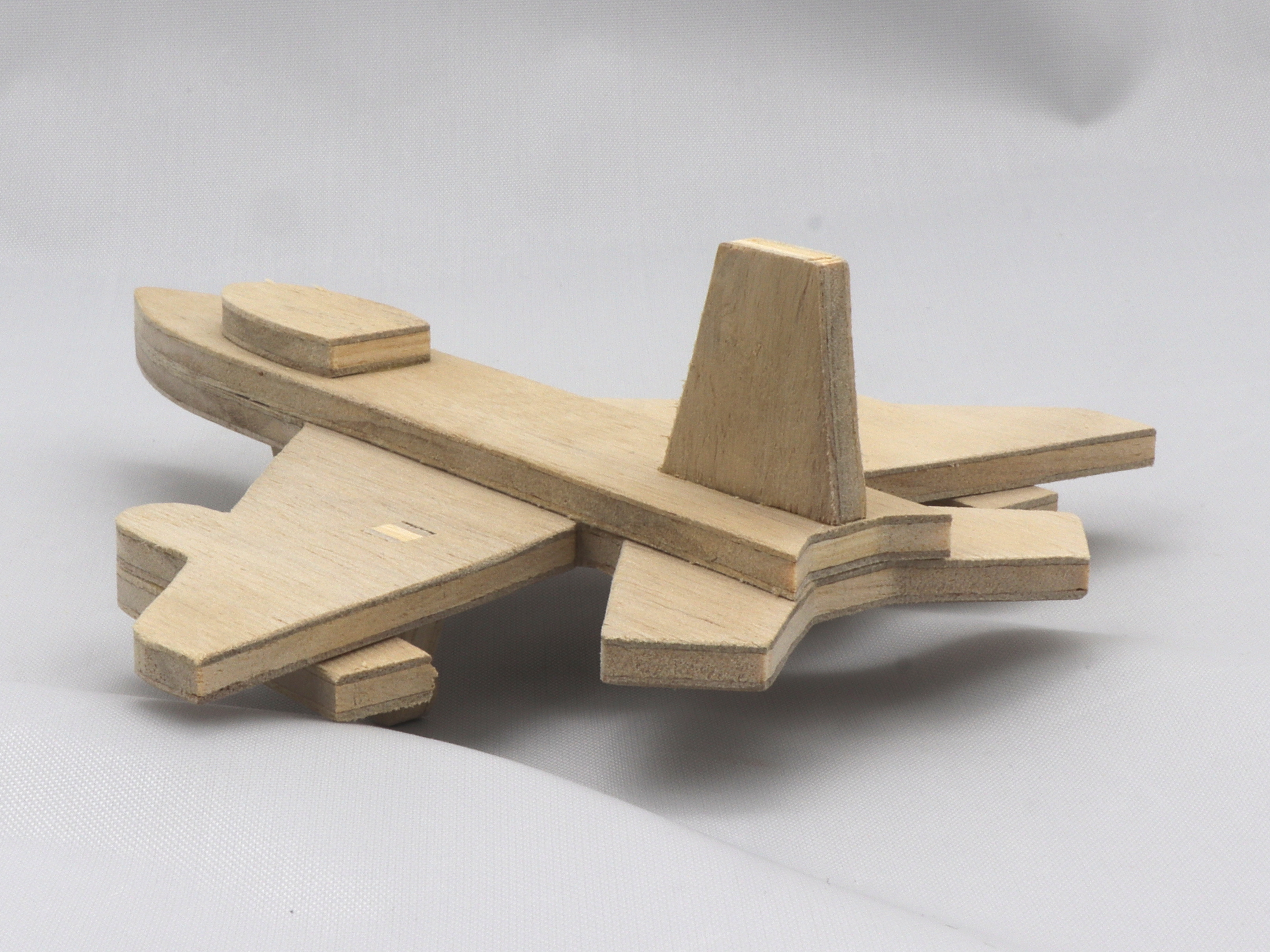 Handmade Wood Toy Airplane Jet Fighter Unfinished Unpainted Paintable Ready For Painting - Made To Order