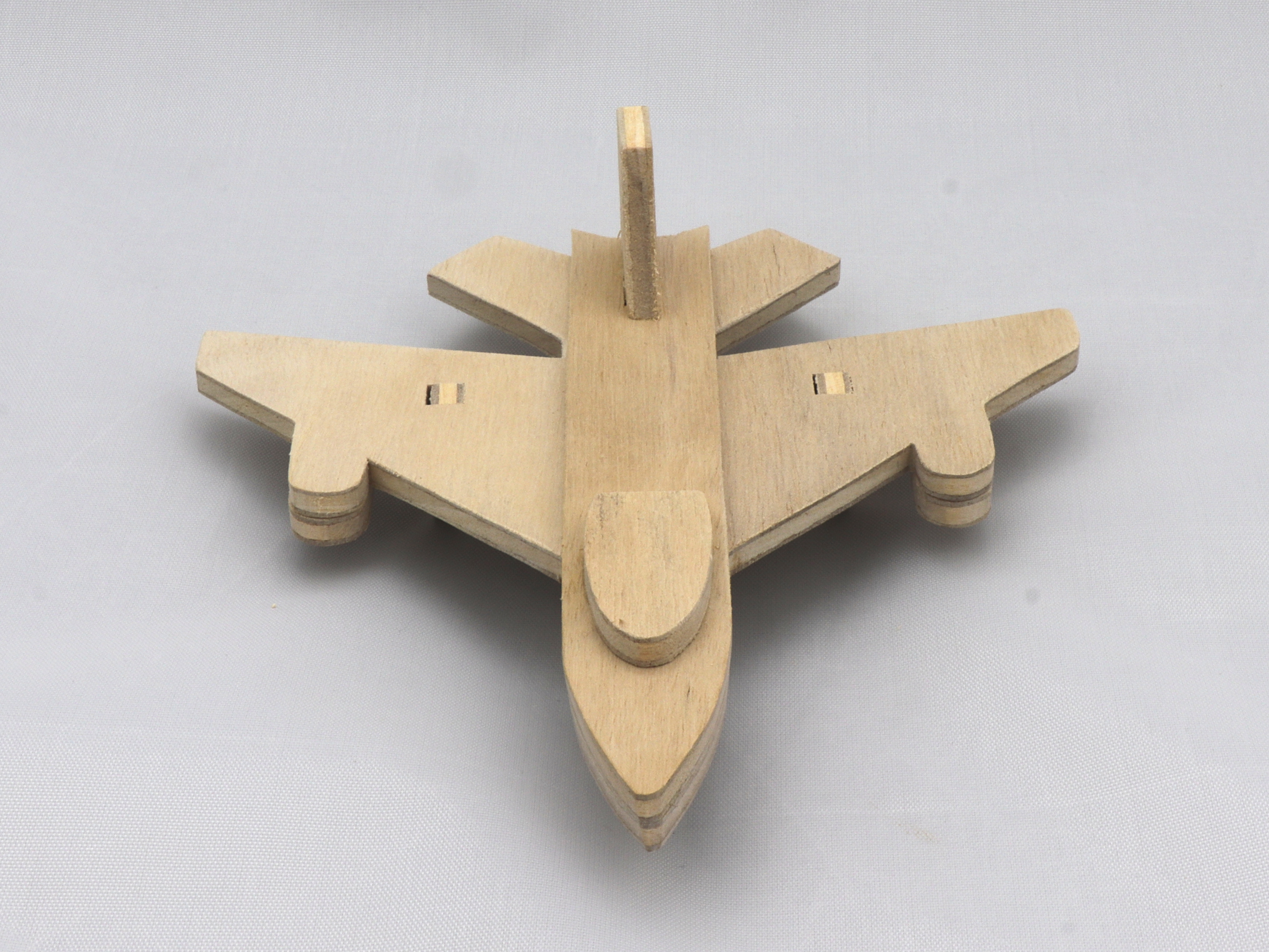 Handmade Wood Toy Airplane Jet Fighter Unfinished Unpainted Paintable Ready For Painting - Made To Order