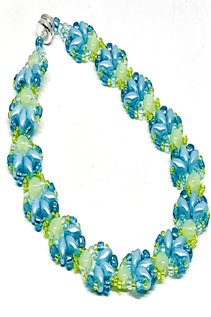 Blue Green Shell Bracelet