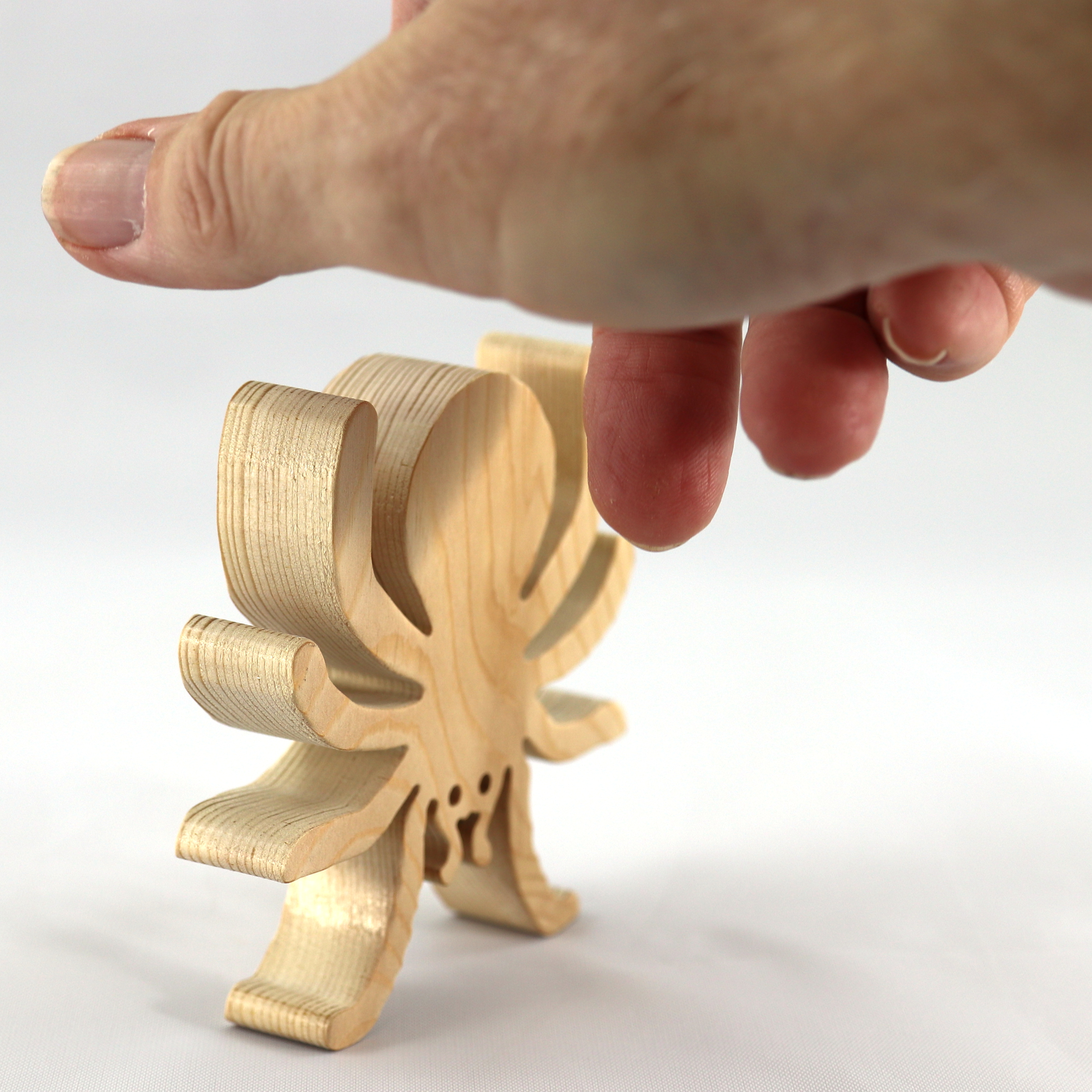 Handmade Wood Spider Toy Cutout for Halloween Decoration or Crafts Unpainted From My Snazzy Spooks Collection
