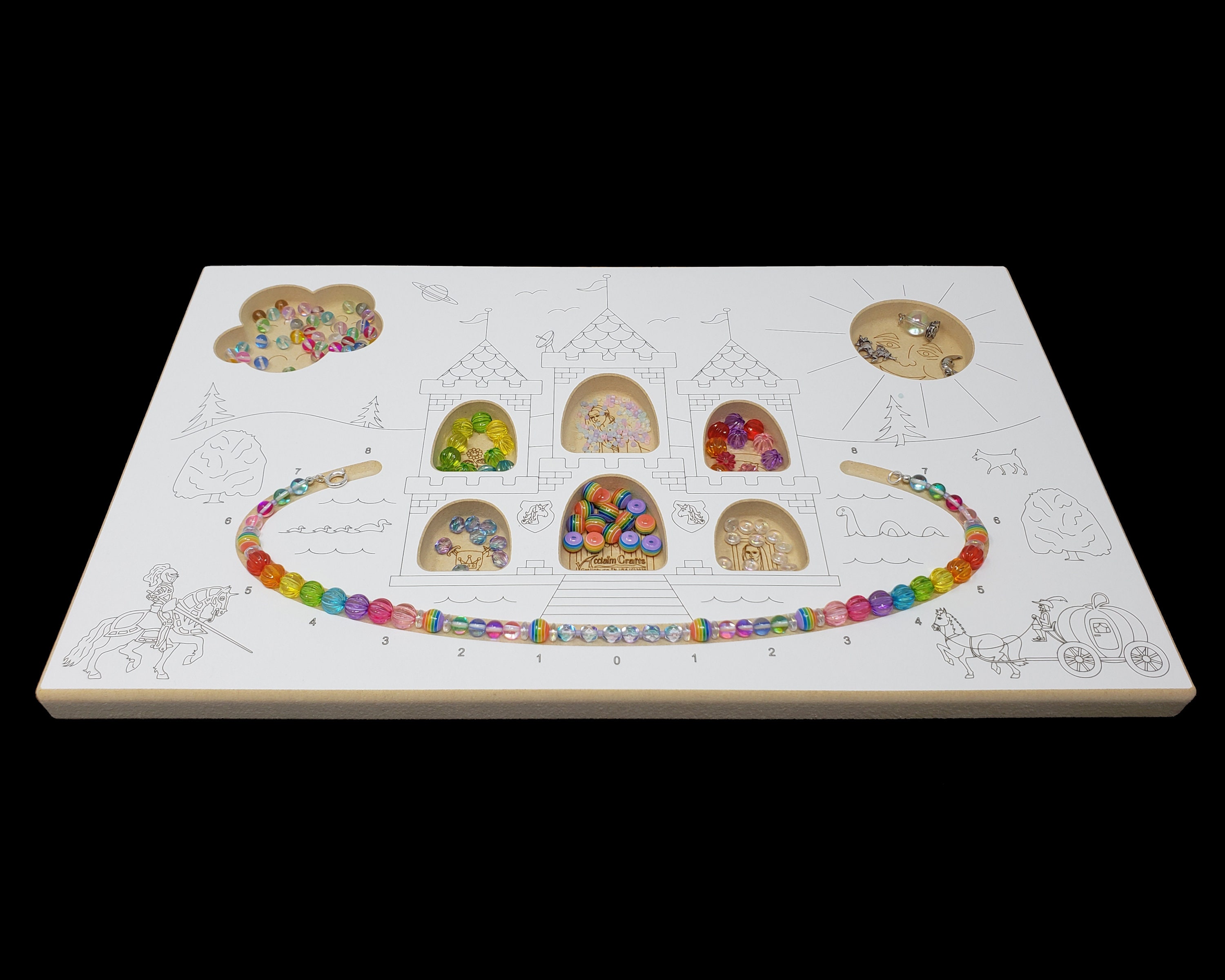 The Original Necklace Design Board by Acclaim Crafts in Wood 40001 