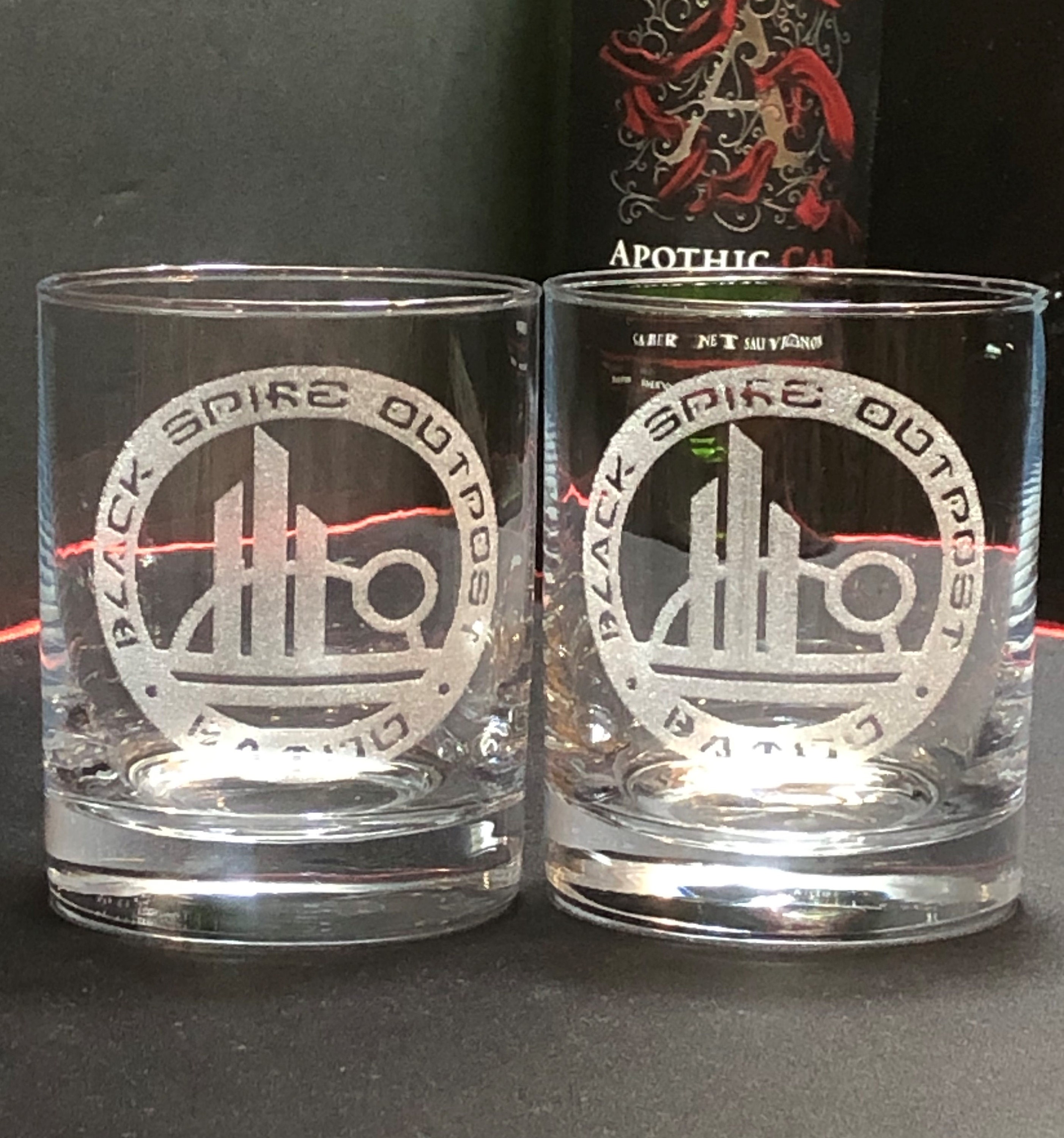 Star Wars Glasses, Black Spire Outpost Rocks Glasses, Rocks Glasses, Whiskey  Glasses, Star Wars Gifts, Bourbon Glasses