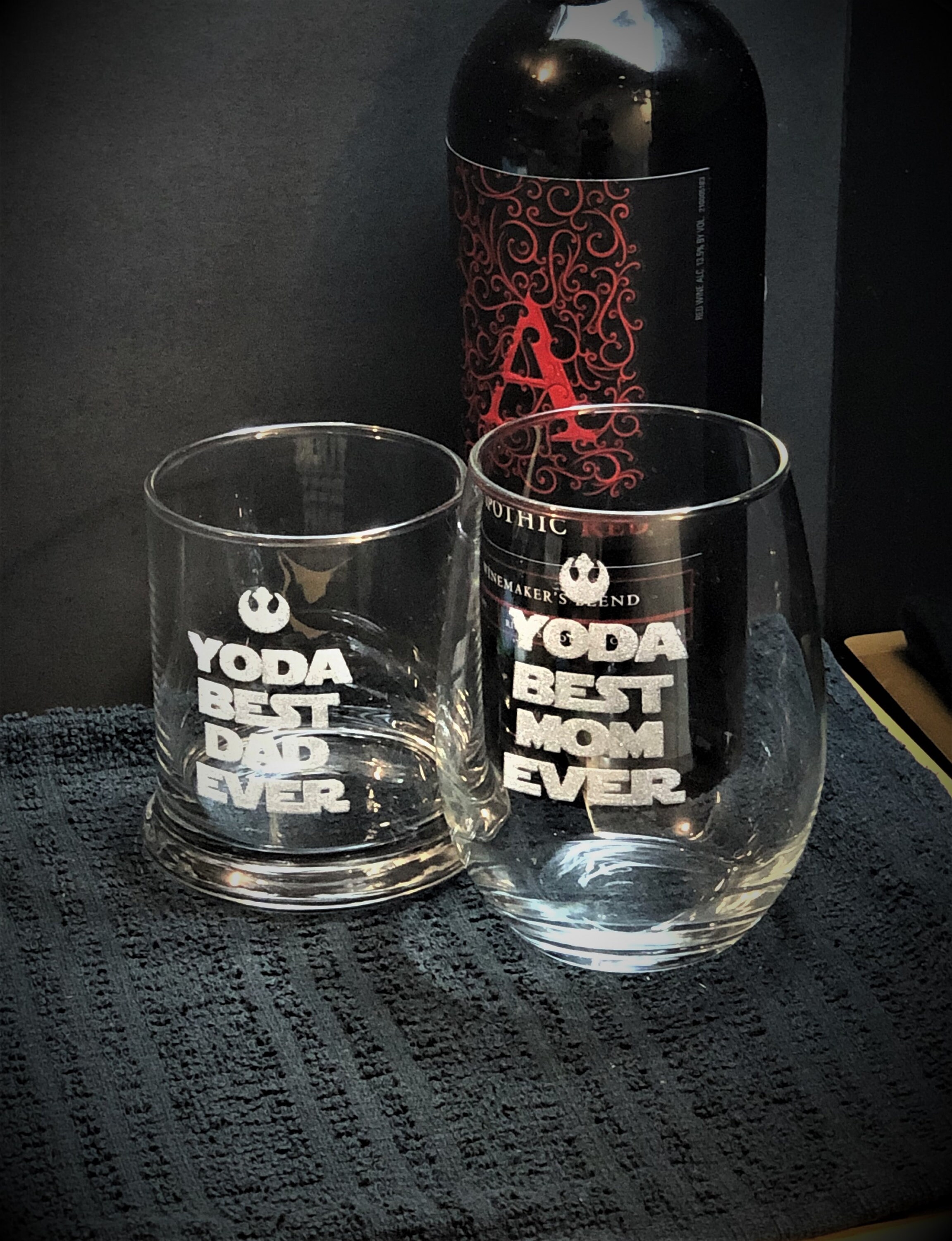 Star Wars Glasses, Yoda Best Dad Ever, Fathers Day Gift