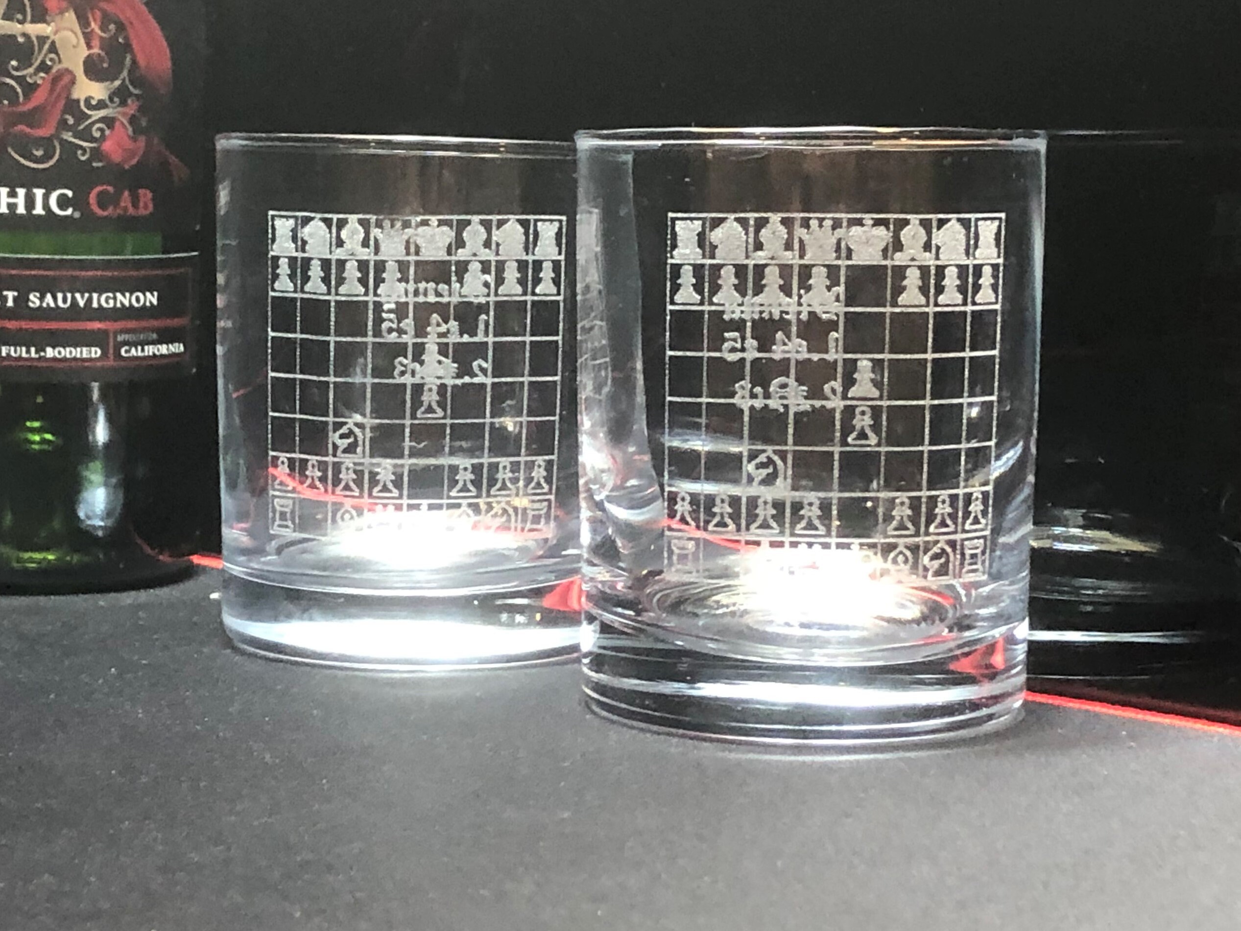 Chess Glasses, Chess Openings, Vienna Opening, Chess Gift, Chess  Wedding, Chess Art, Whiskey Glasses, Rocks Glasses