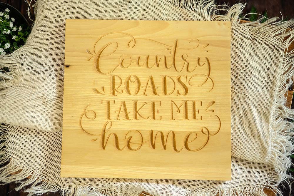 Farmhouse Wood Wall Art Country Roads