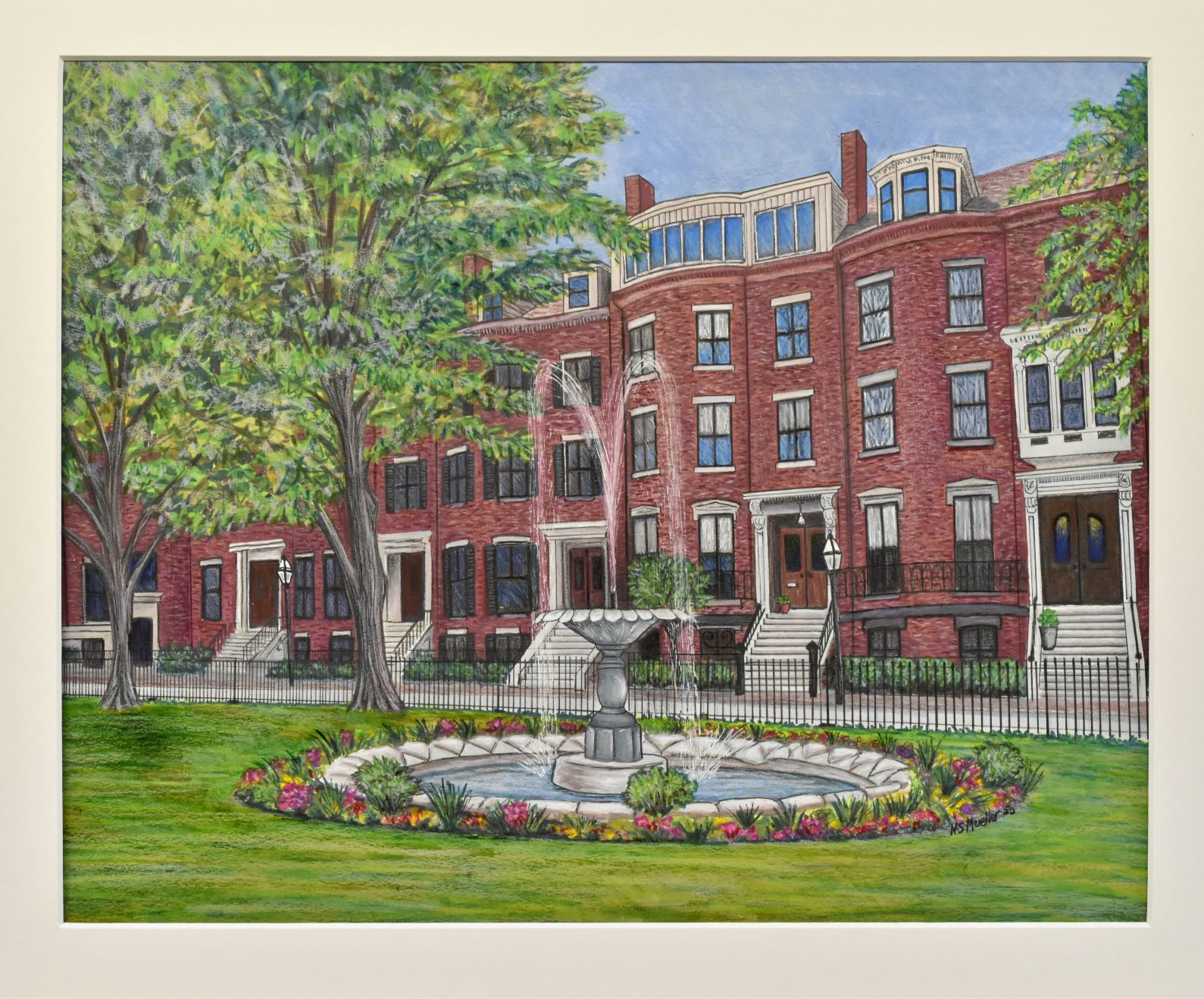 Fine Art & Collectibles :: Drawing & Illustration :: Colored Pencil and Ink  House Portraits/ matting optional- Custom original drawing of home, real  estate property. Housewarming, realtor gift