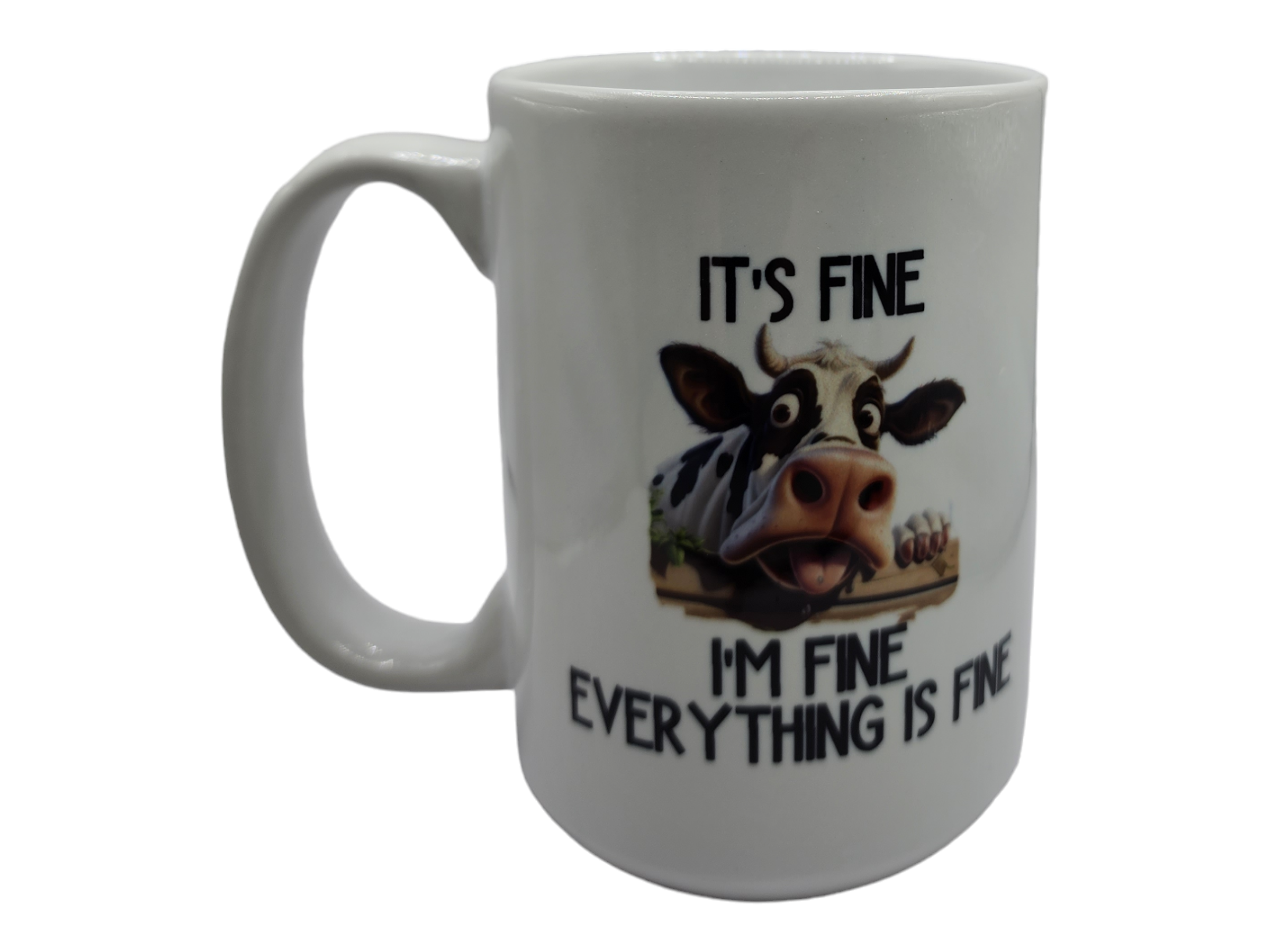 15 Oz Ceramic Coffee Mug It's Fine I'm Fine Everything's Fine 