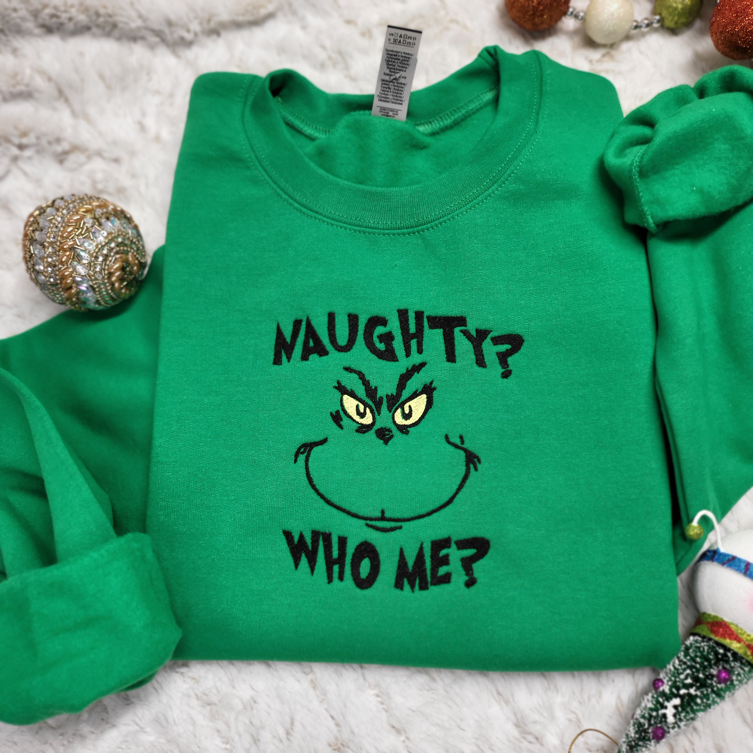 Cute grinch sweatshirt hot sale