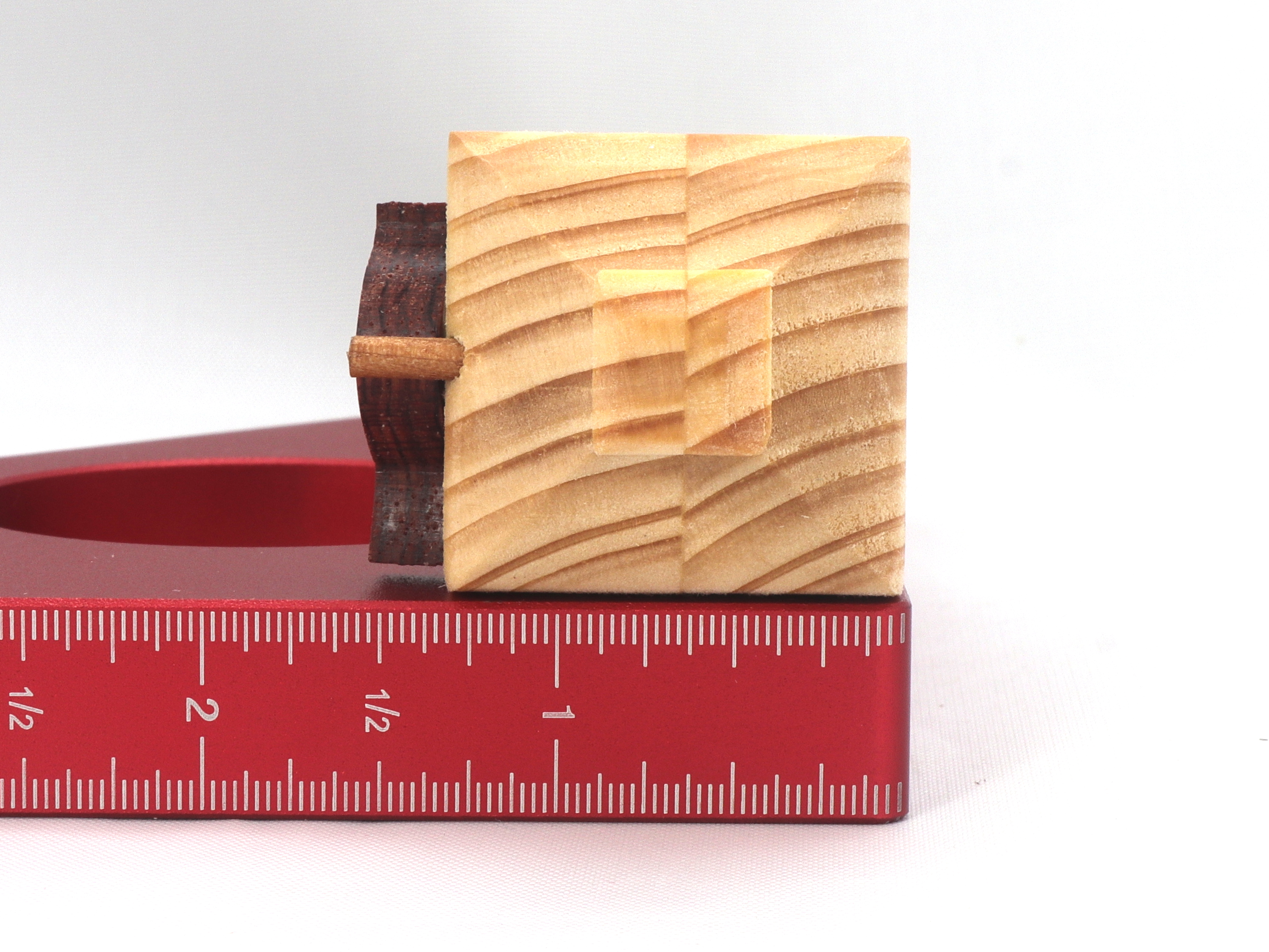 Handmade Wood Miniature Birdhouse Ornament crafted using only the finest select hardwoods and traditional woodworking tools. Each ornament is individually finished with a blend of mineral oil and beeswax to bring out the natural beauty of the wood.