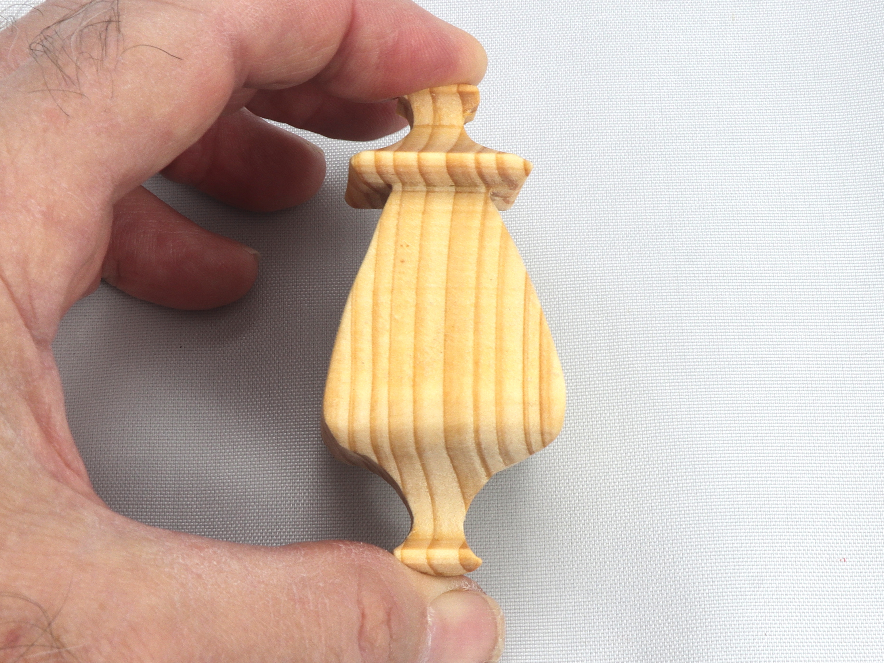 Handmade Wood Miniature Birdhouse Ornament crafted using only the finest select hardwoods and traditional woodworking tools. Each ornament is individually finished with a blend of mineral oil and beeswax to bring out the natural beauty of the wood.