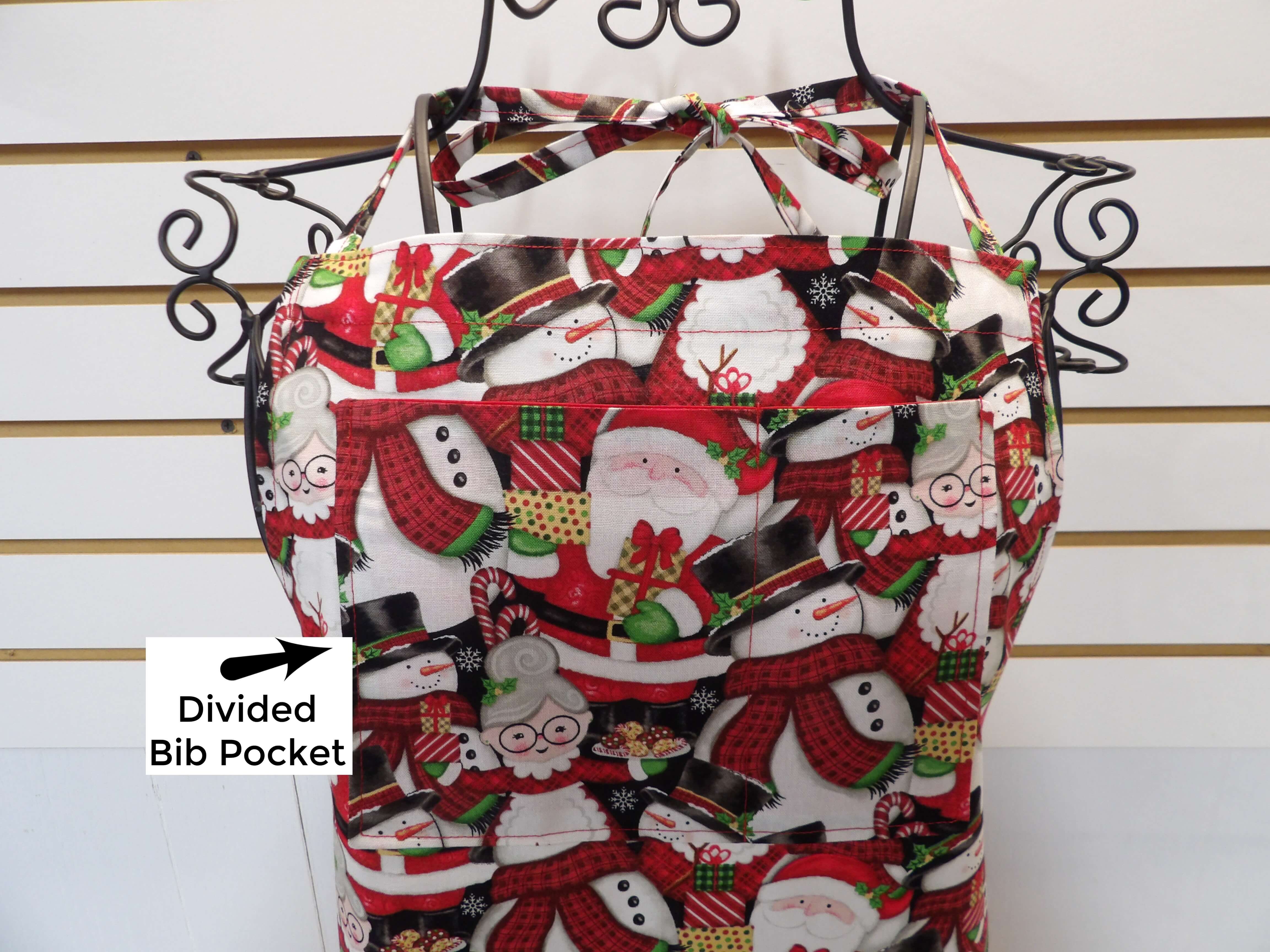 Mrs. Claus Matching Mother and Daughter Aprons