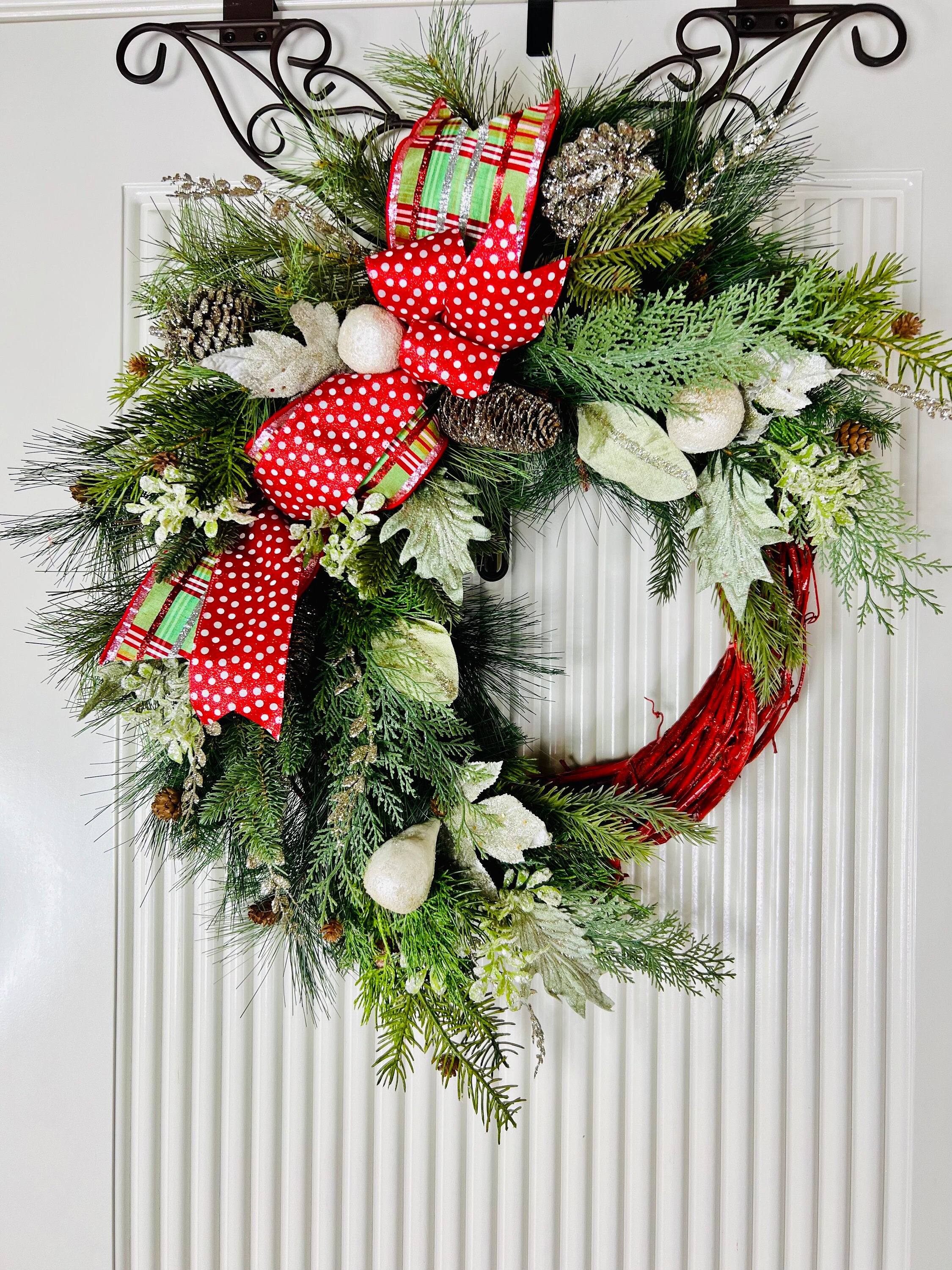 Christmas Wreath For Front Door, Country Christmas Wreath, Farmhouse Christmas Wreath, Rustic Christmas outlets Wreath,Whimsical Christmas Wreath,