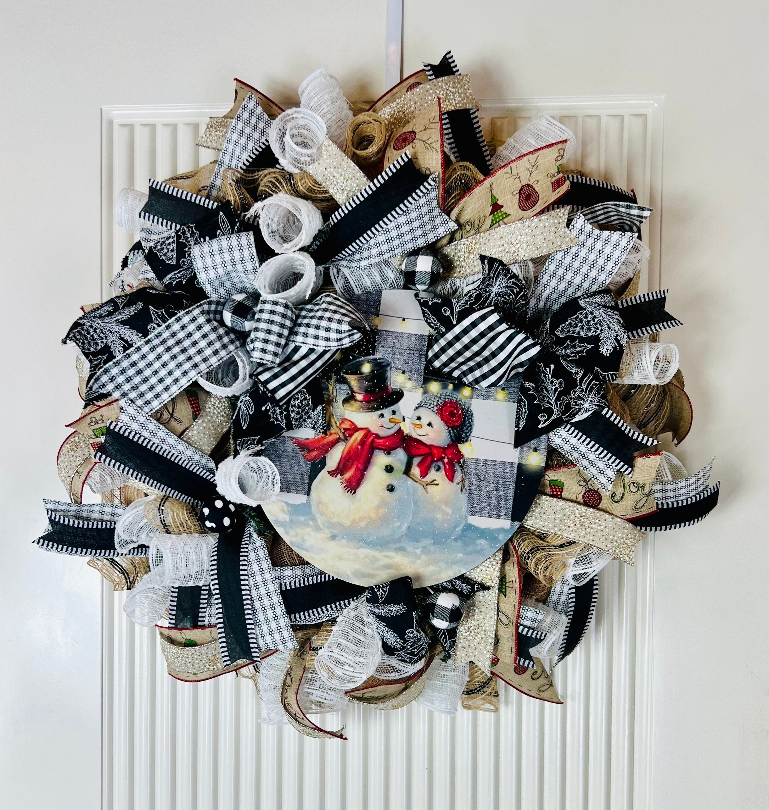 Farmhouse outlet winter wreath