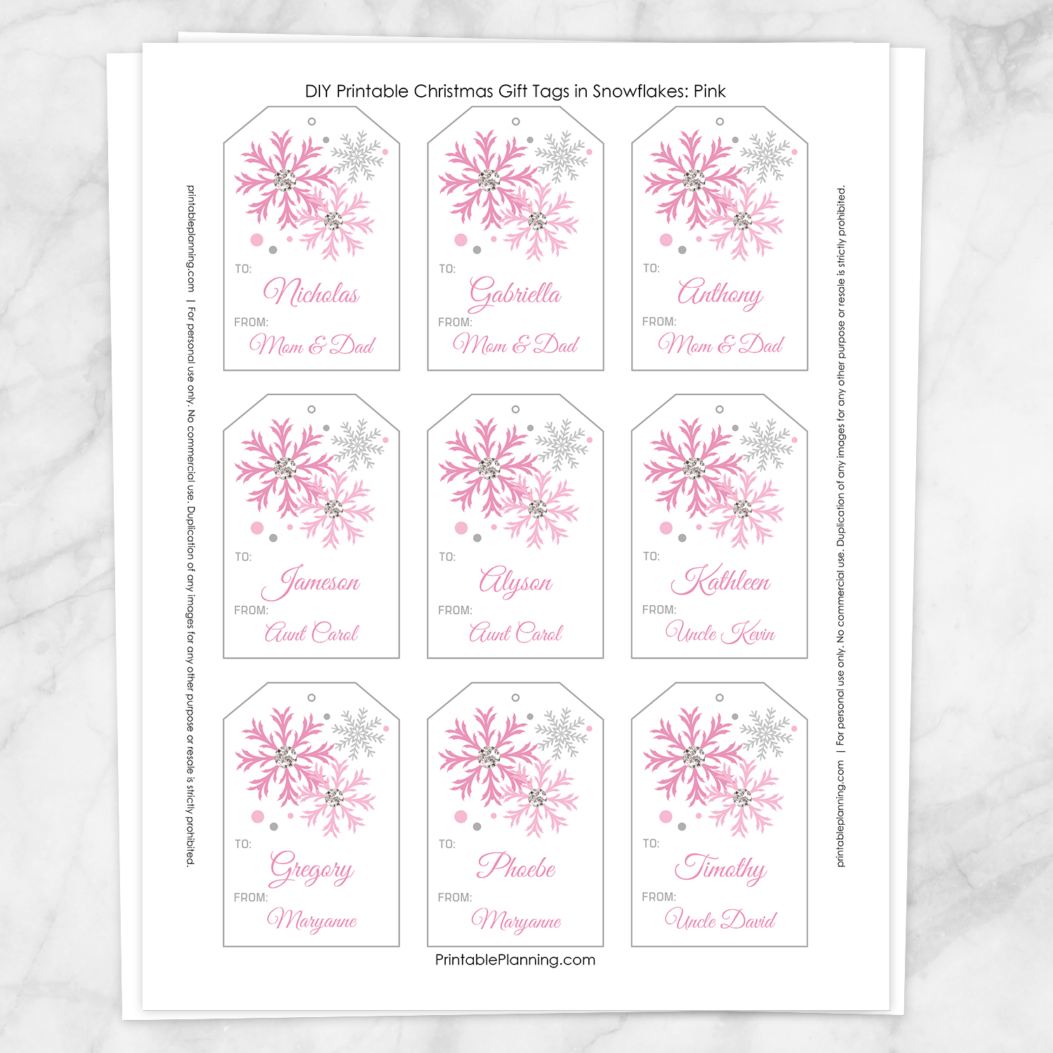 Cute Pink Bee Name Labels for School Supplies - Printable at Printable  Planning for only 5.95