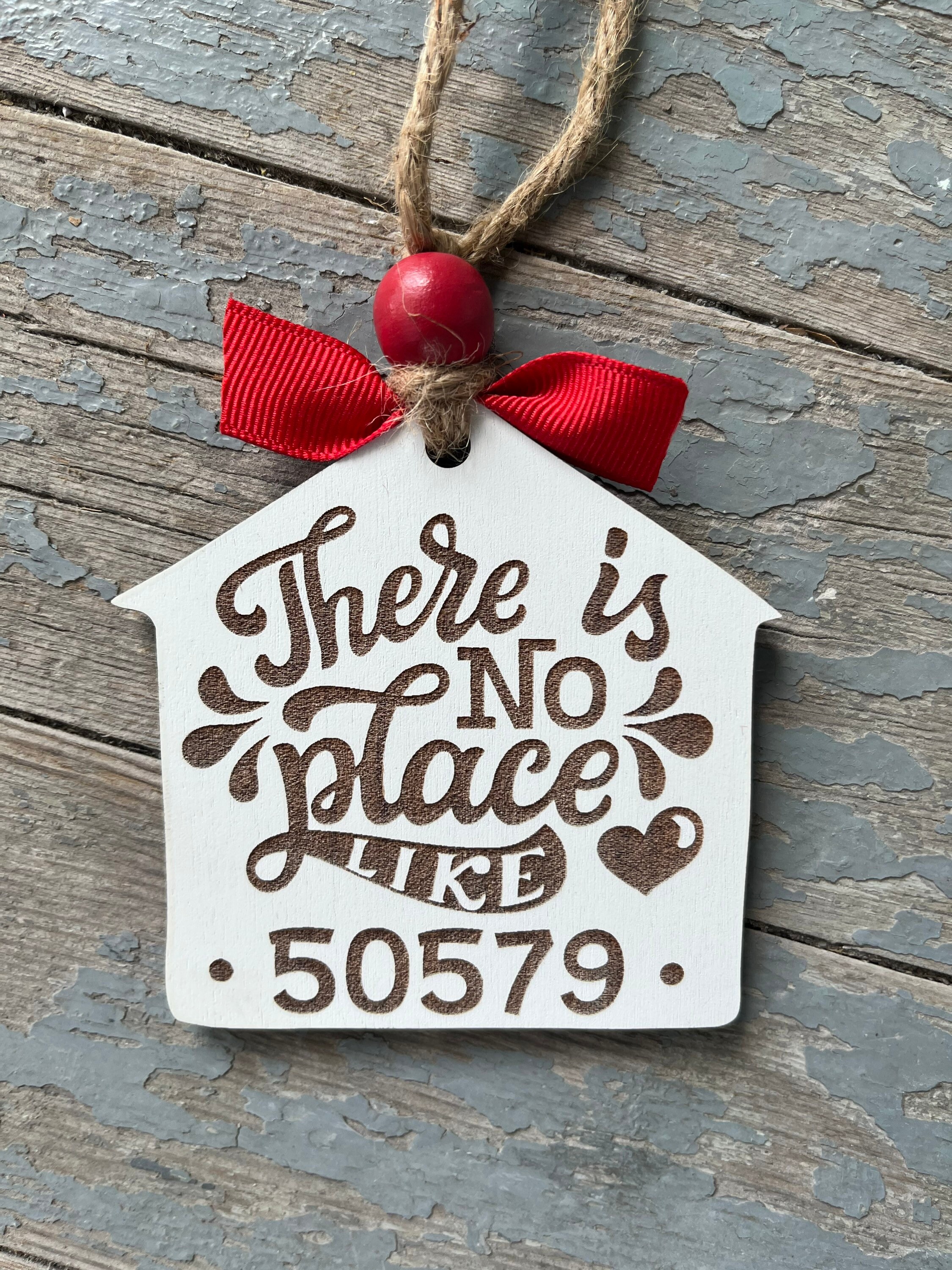 Products Home Ornament, Zip code Christmas Ornament, New Home Gift
