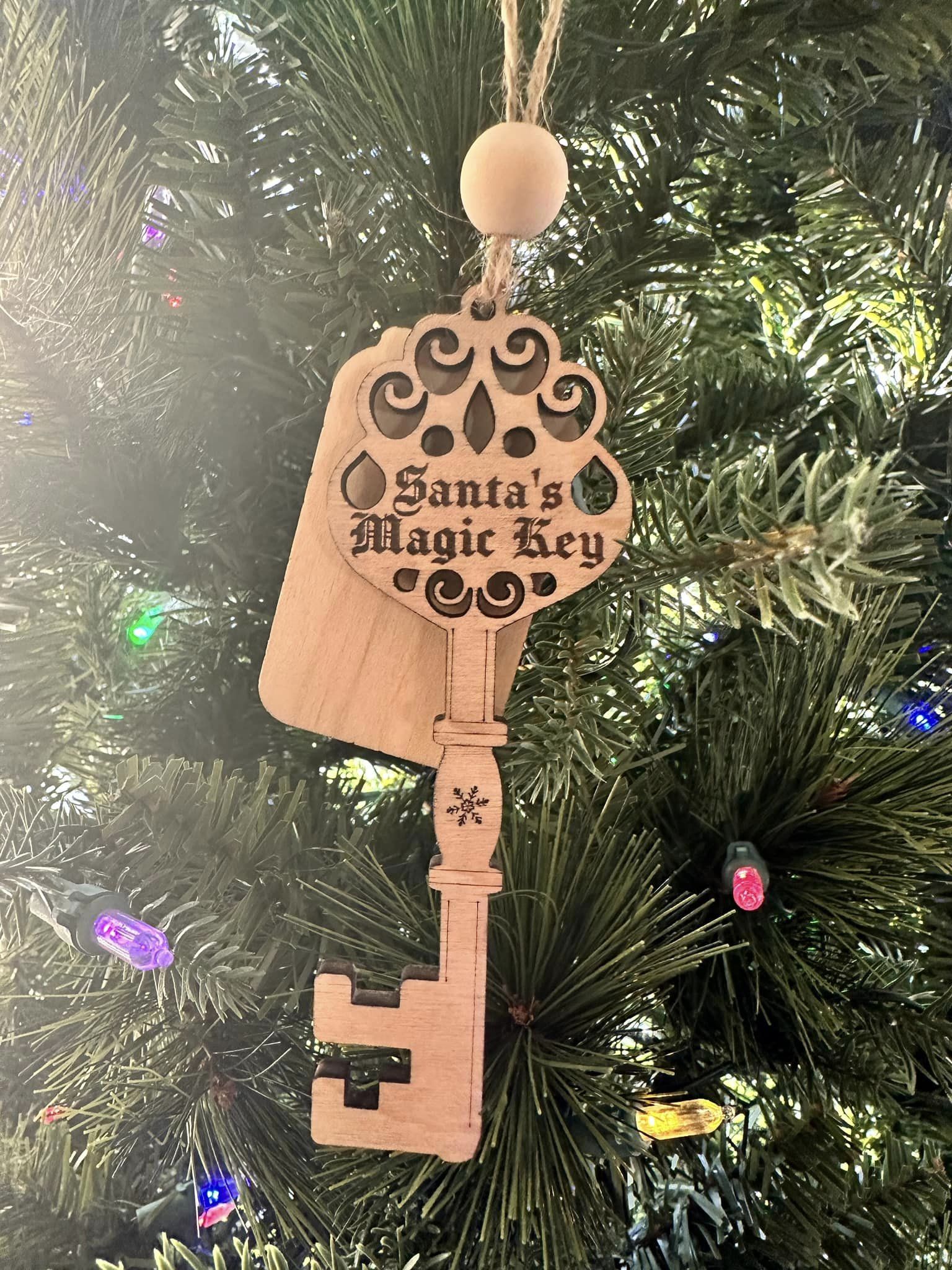 Santa's Magic Key Christmas Ornament