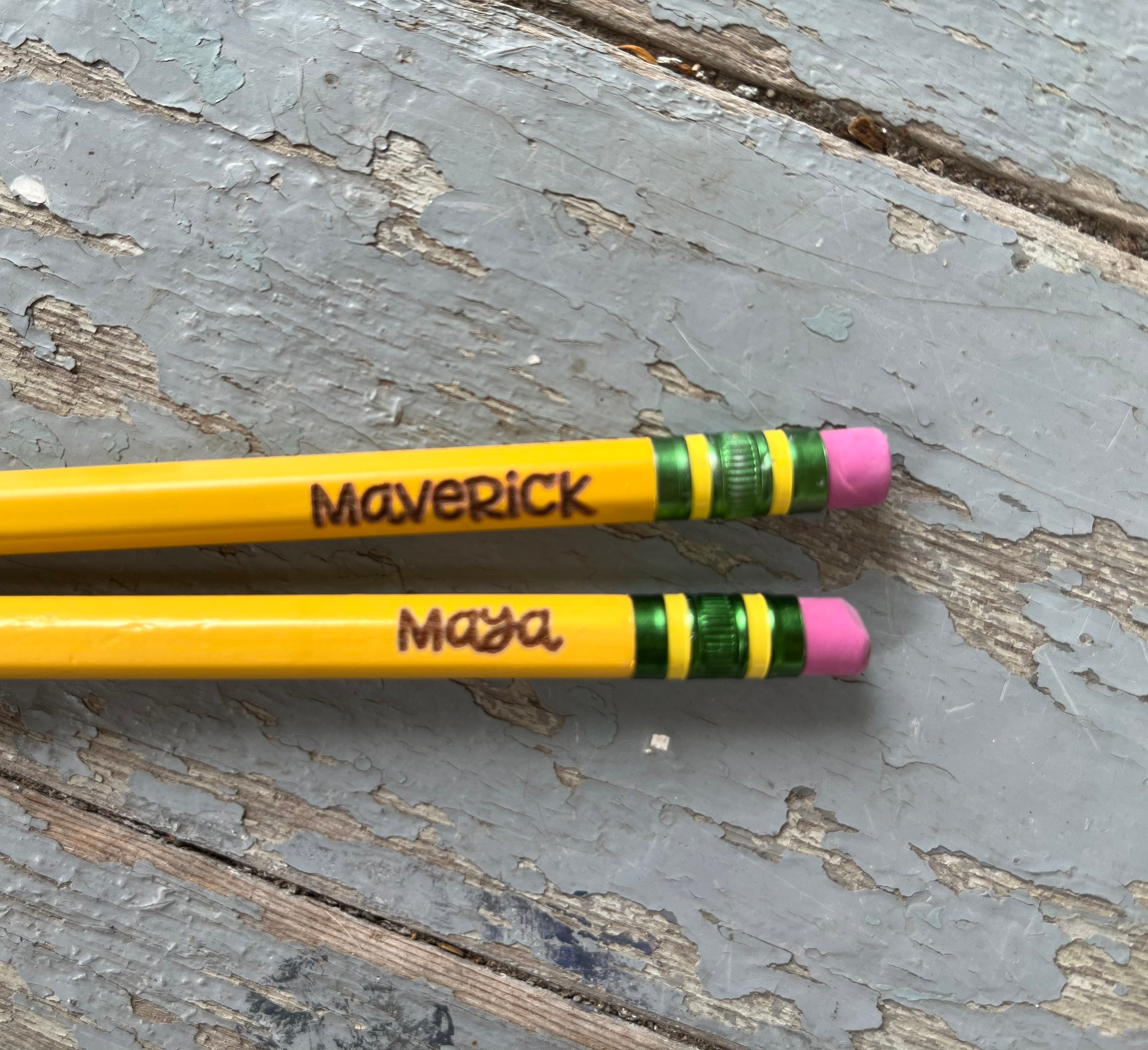 Black Custom Pencils Personalized Ticonderoga Pencils Custom Name Pencil  Classroom Pencil Personalized Pencils Teacher Appreciation 