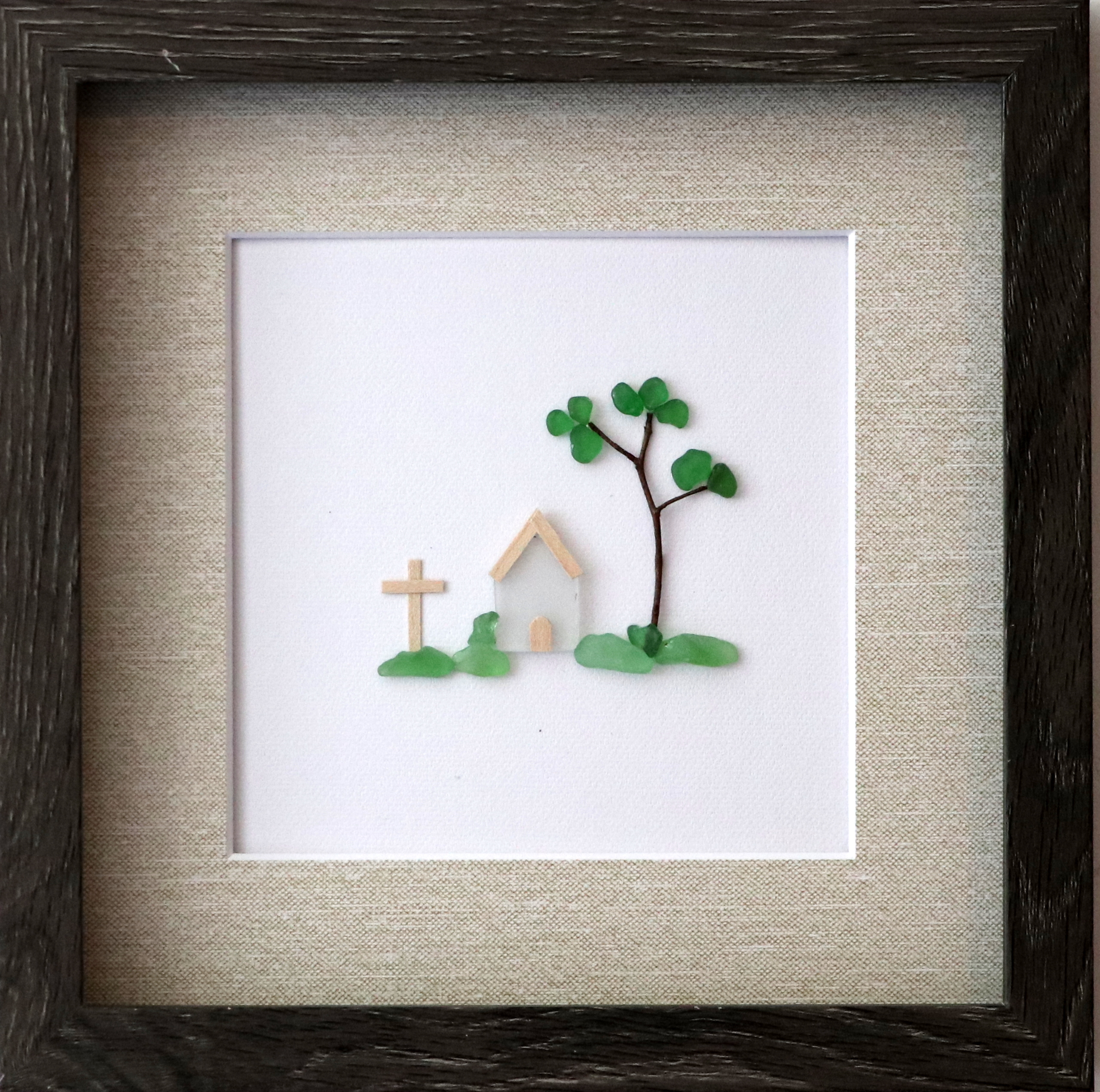 Home & Living :: Home Decor :: Sea glass art decor-Our Place of