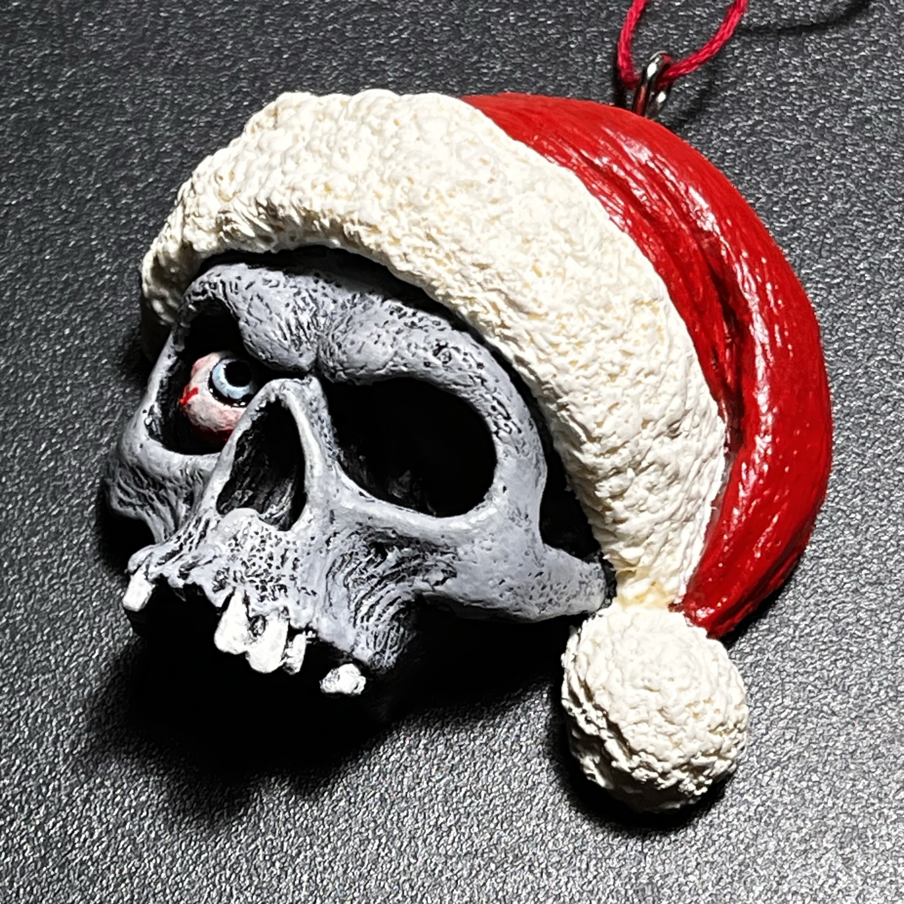 Spooky Christmas Skull Ornament