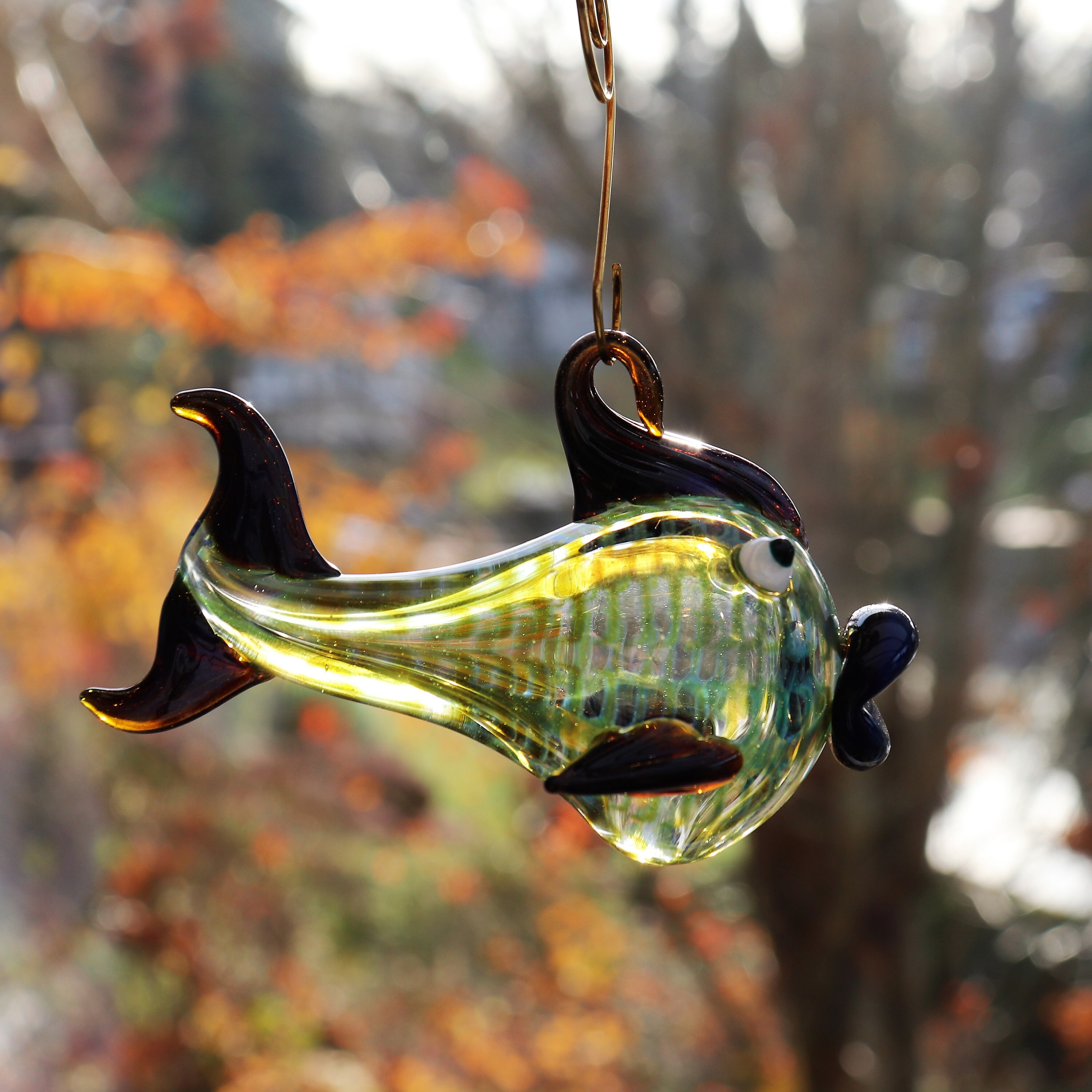 Fisherman deals Gift, Christmas Gift for a Fisherman Painting Glass Ornament