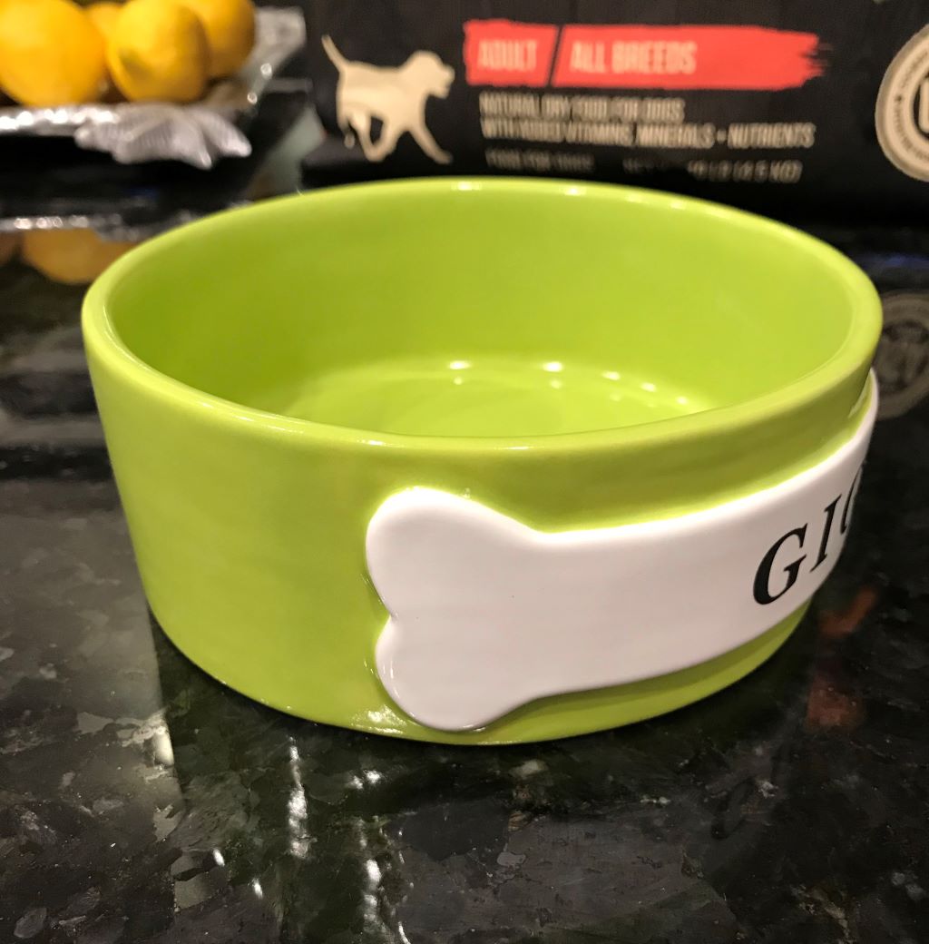 Handmade Personalized Dog Bowl — Gina DeSantis Ceramics