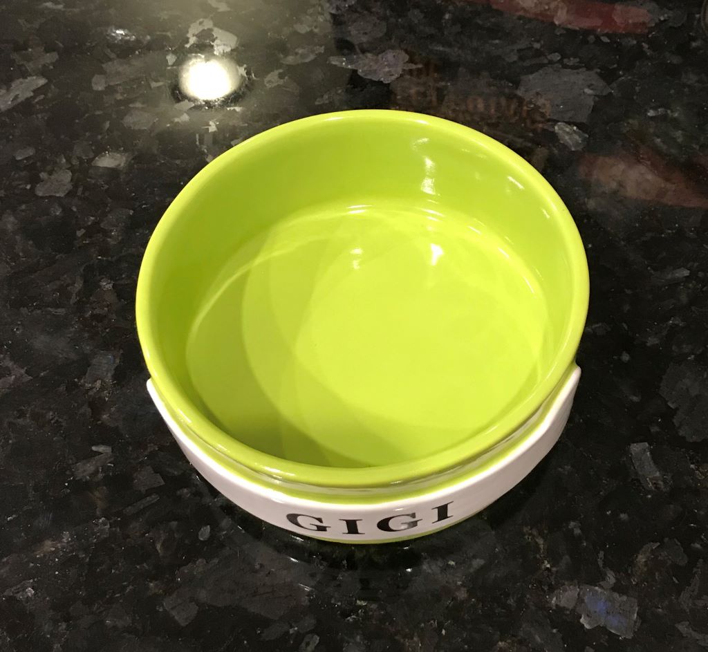 Handmade Personalized Dog Bowl — Gina DeSantis Ceramics