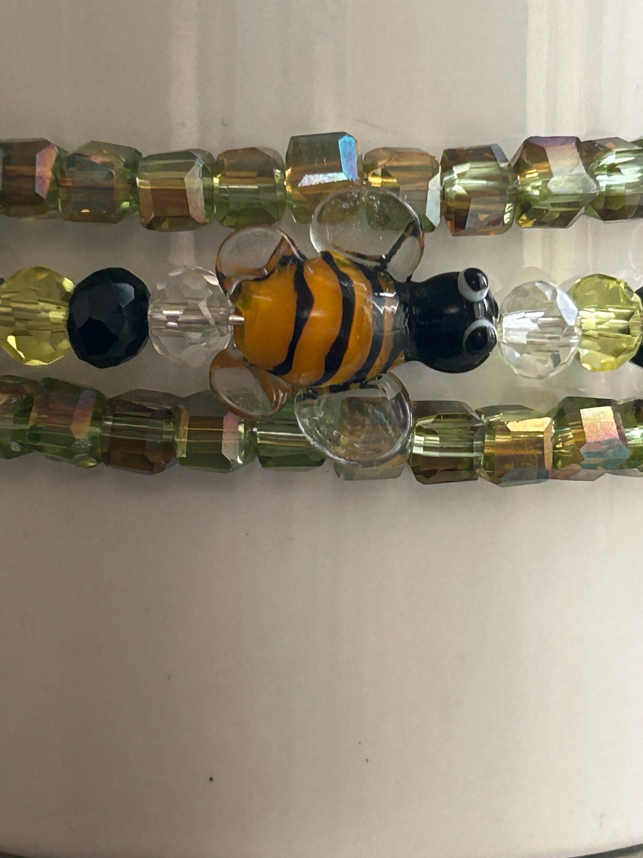 How To Make A Memory Wire Bracelet With Bumble Bee 