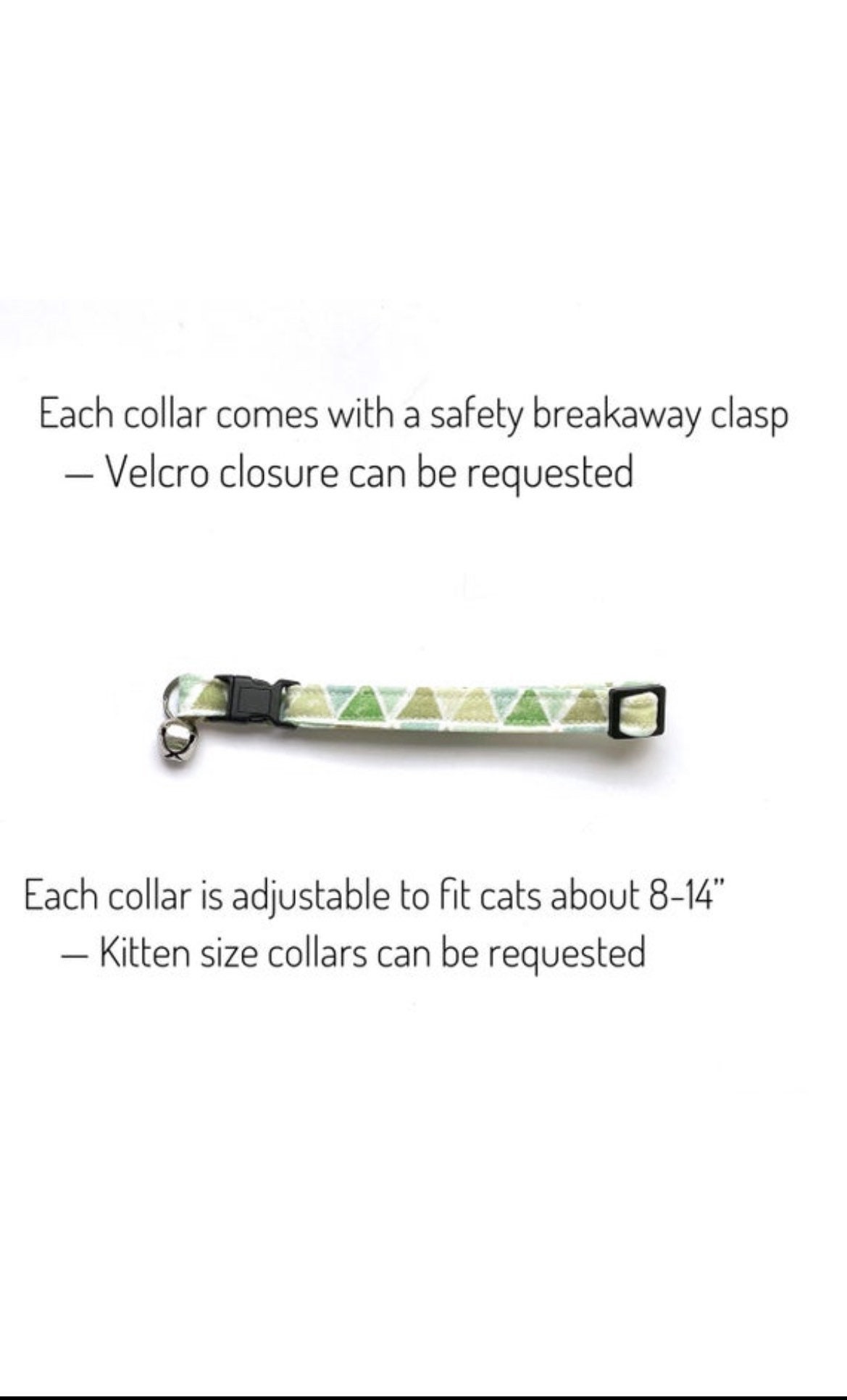 Products :: Cat Collars Spring Tie Dye with Safety Breakaway Clasp,  Adjustable Quick Release Collar with Bell, Easter Cat Collar, Small Kitten  Collar