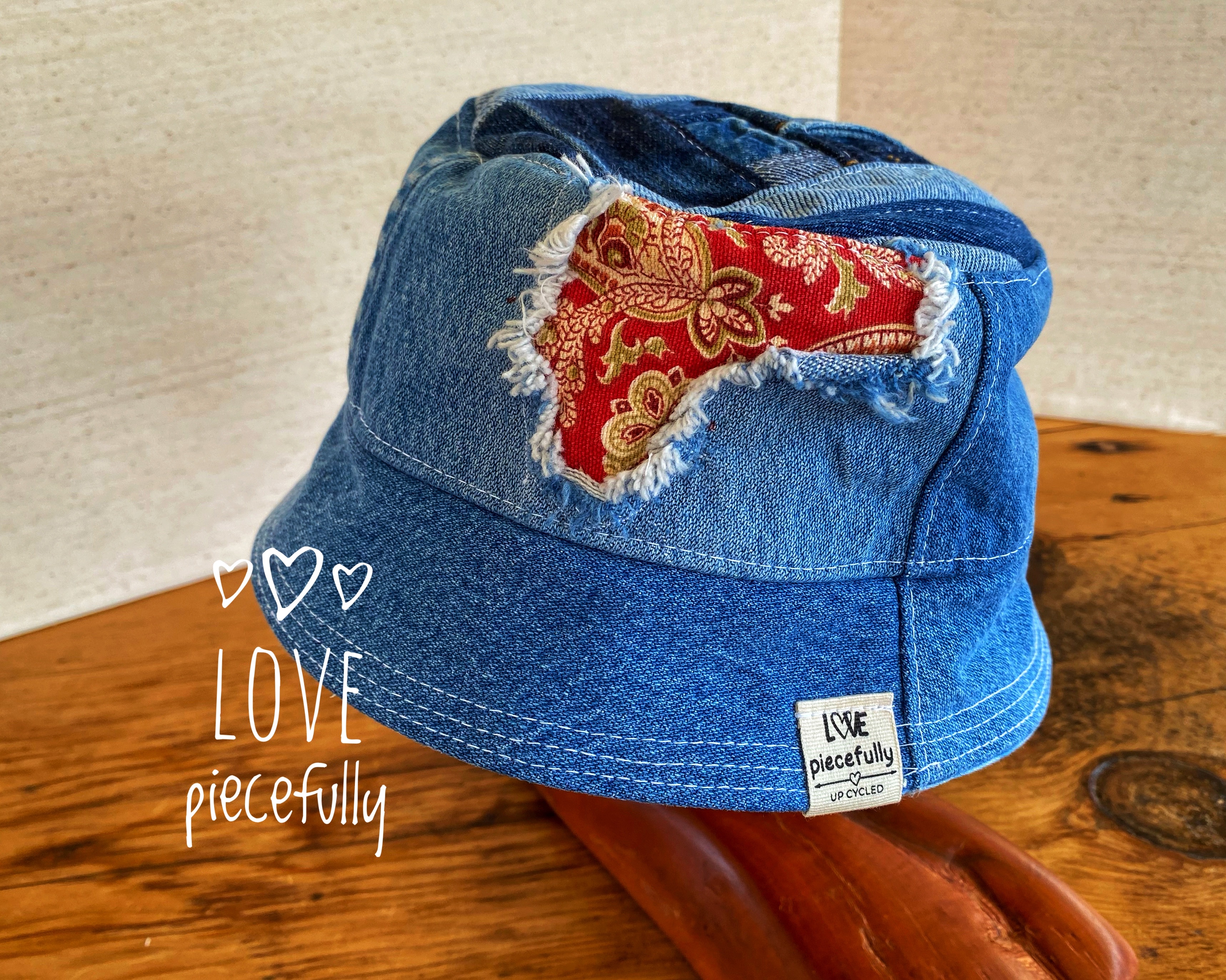 Denim fisherman's hat middle blue denim