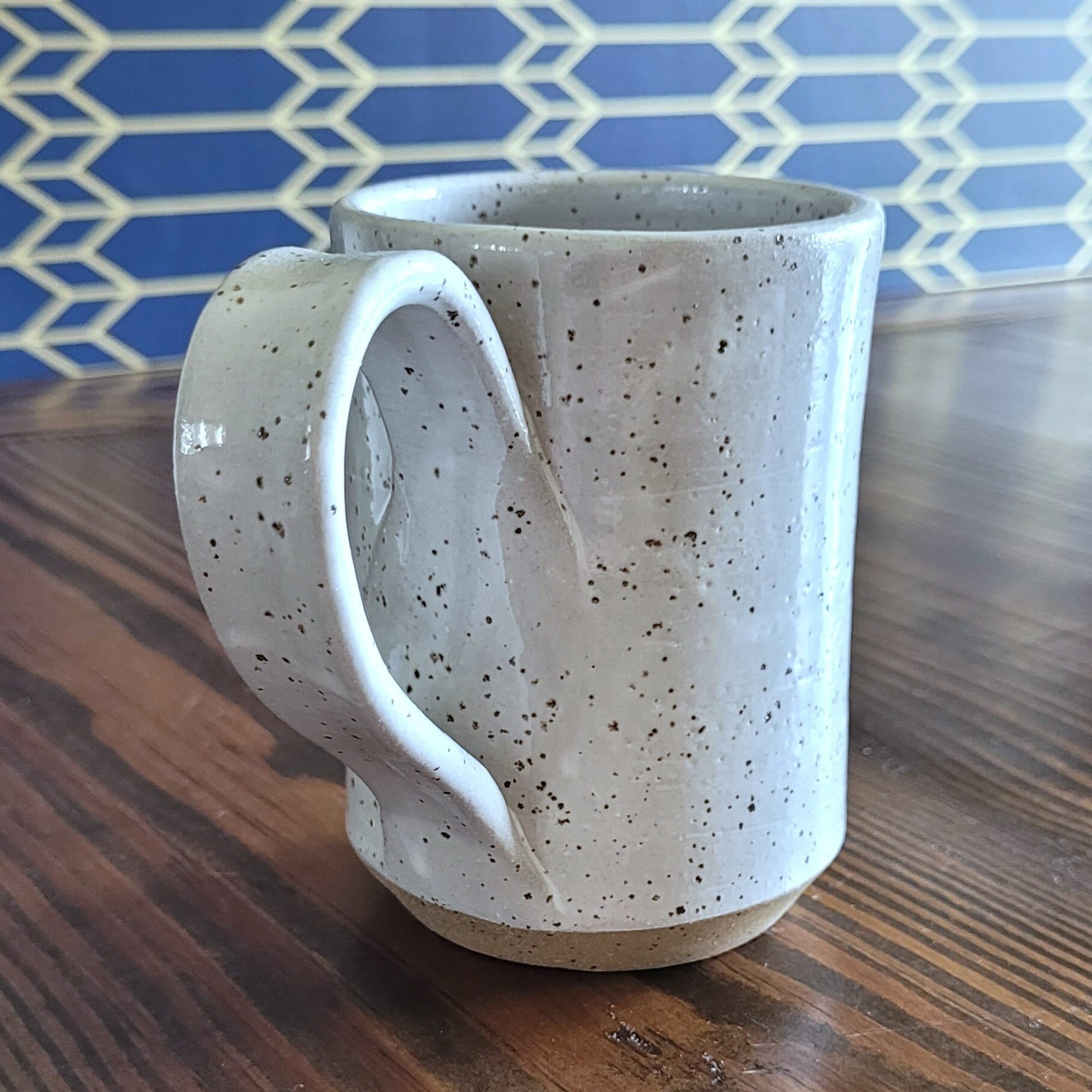 Blue Pottery Mug, 10 fl oz