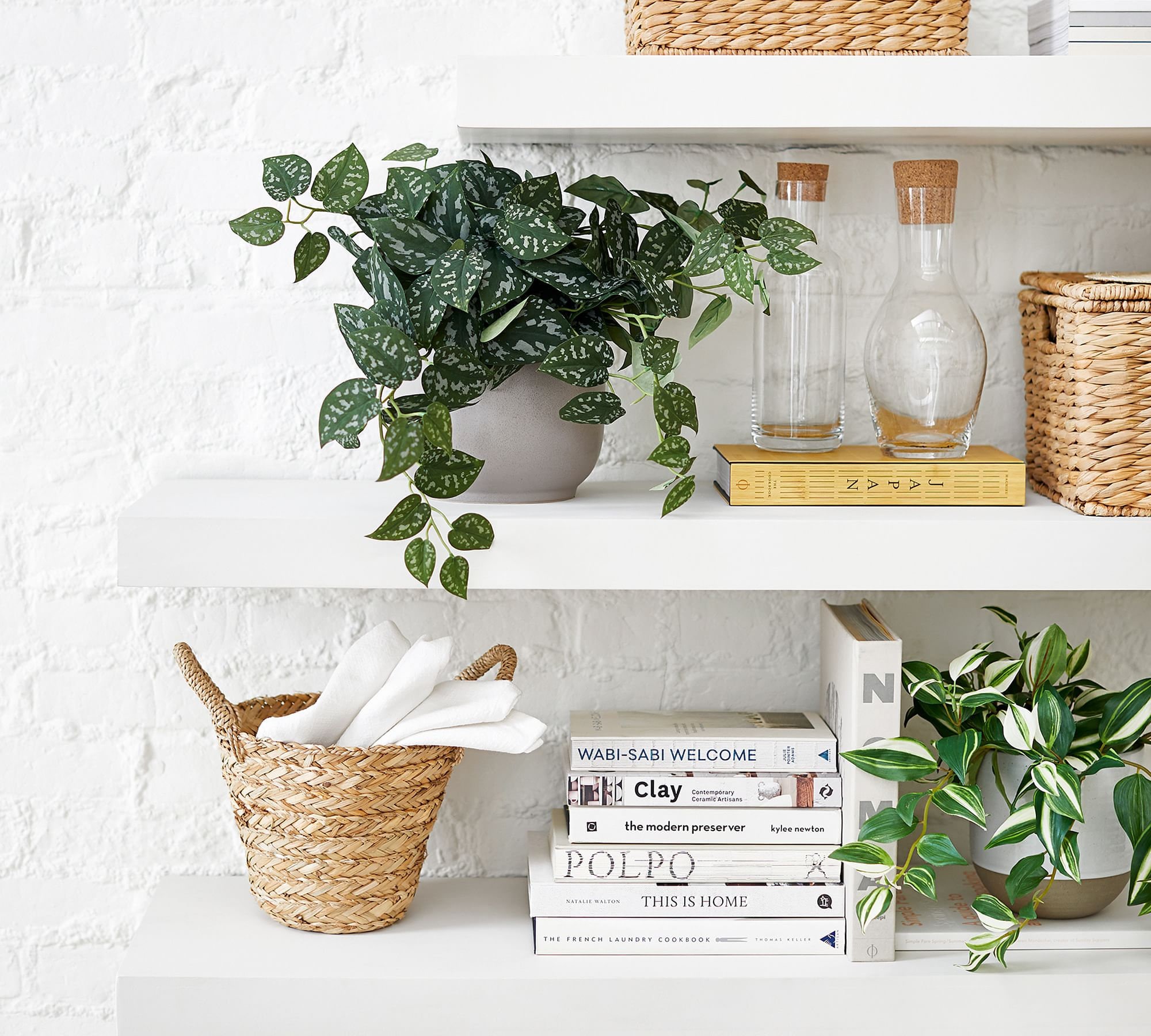 Wall selling shelf - walnut & cherry