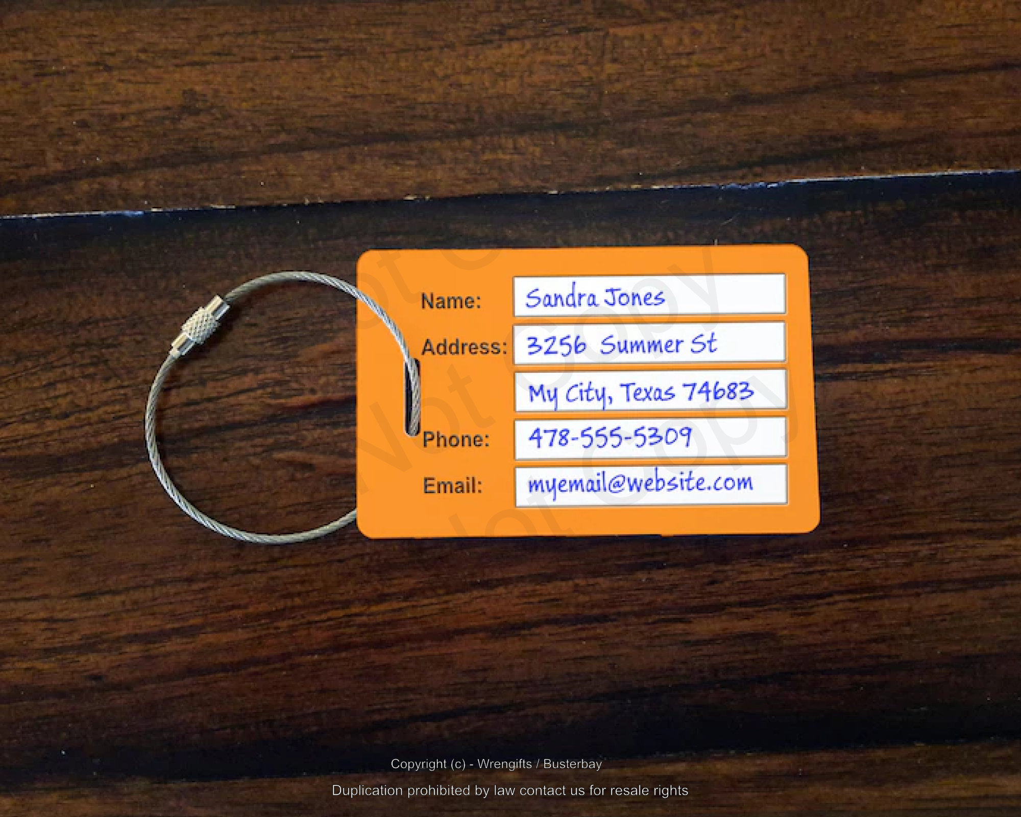 Metal Luggage Tags  My Metal Business Card