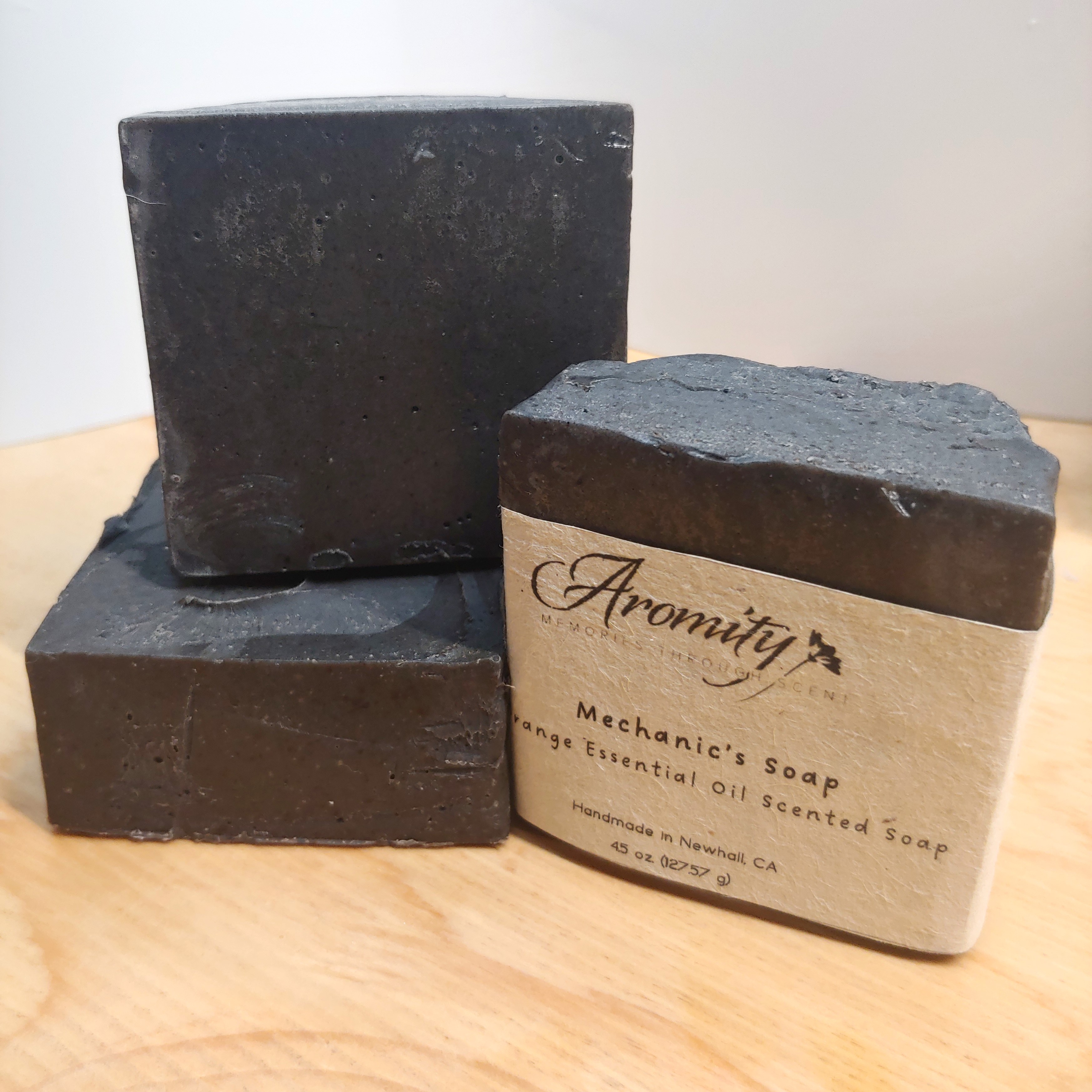 Mechanic's Cold Process Soap with Pumice and Orange Essential Oil