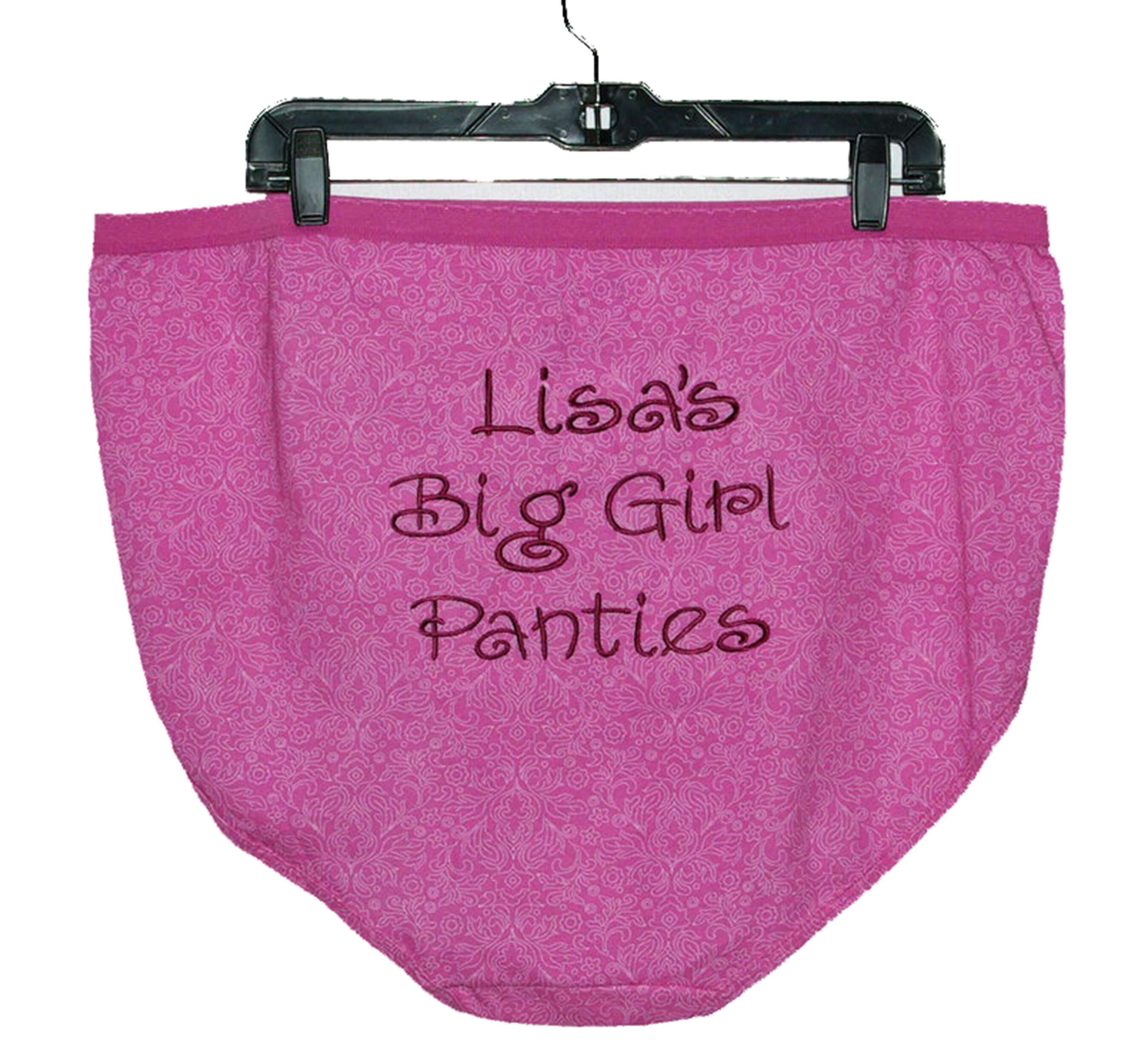 Moms Big Girl Granny Panties, Personalized Gag Gift Exchange, With