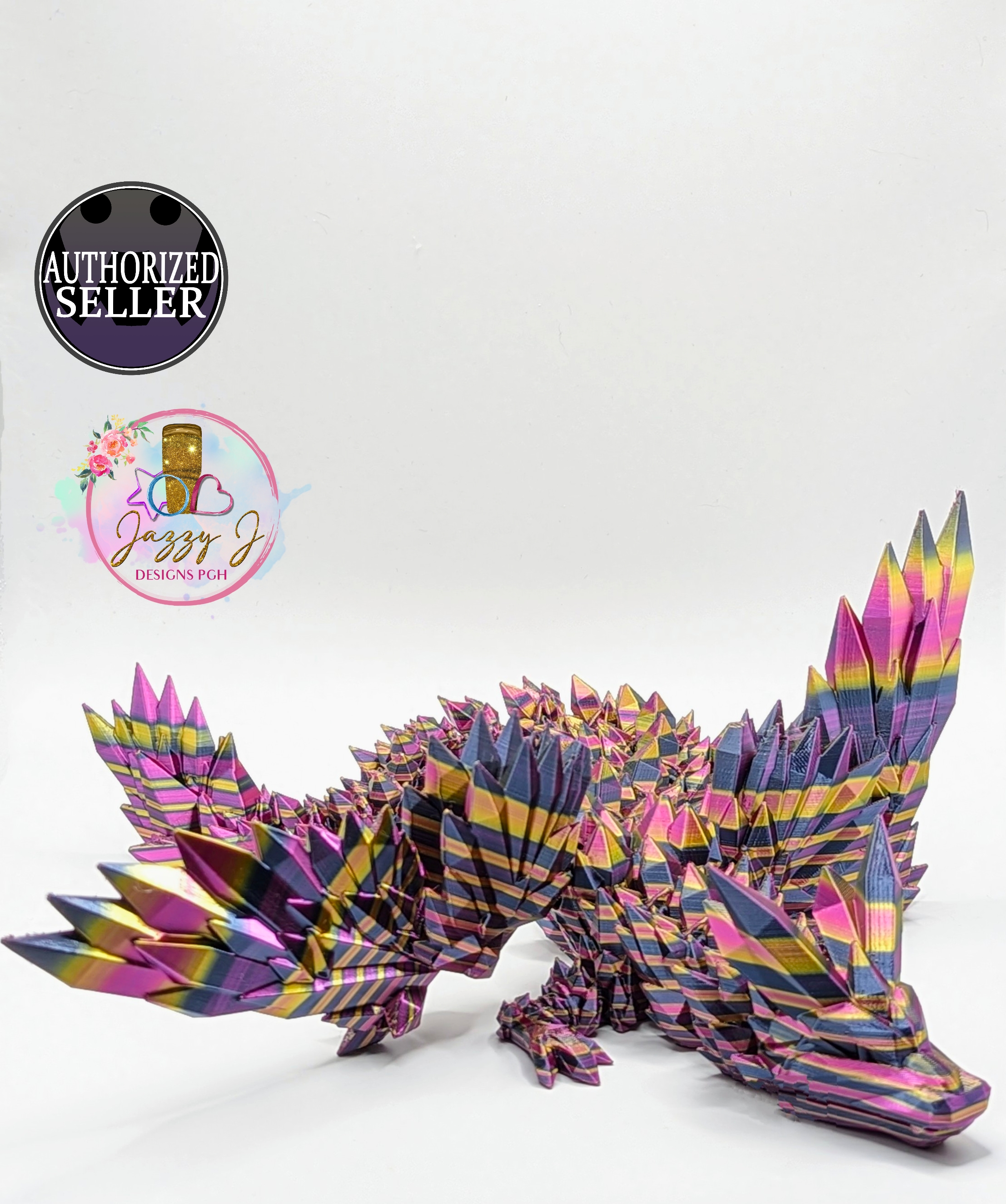 Crystal Wing Dragon Fidget Toy - Articulated Crystal Wing Dragon