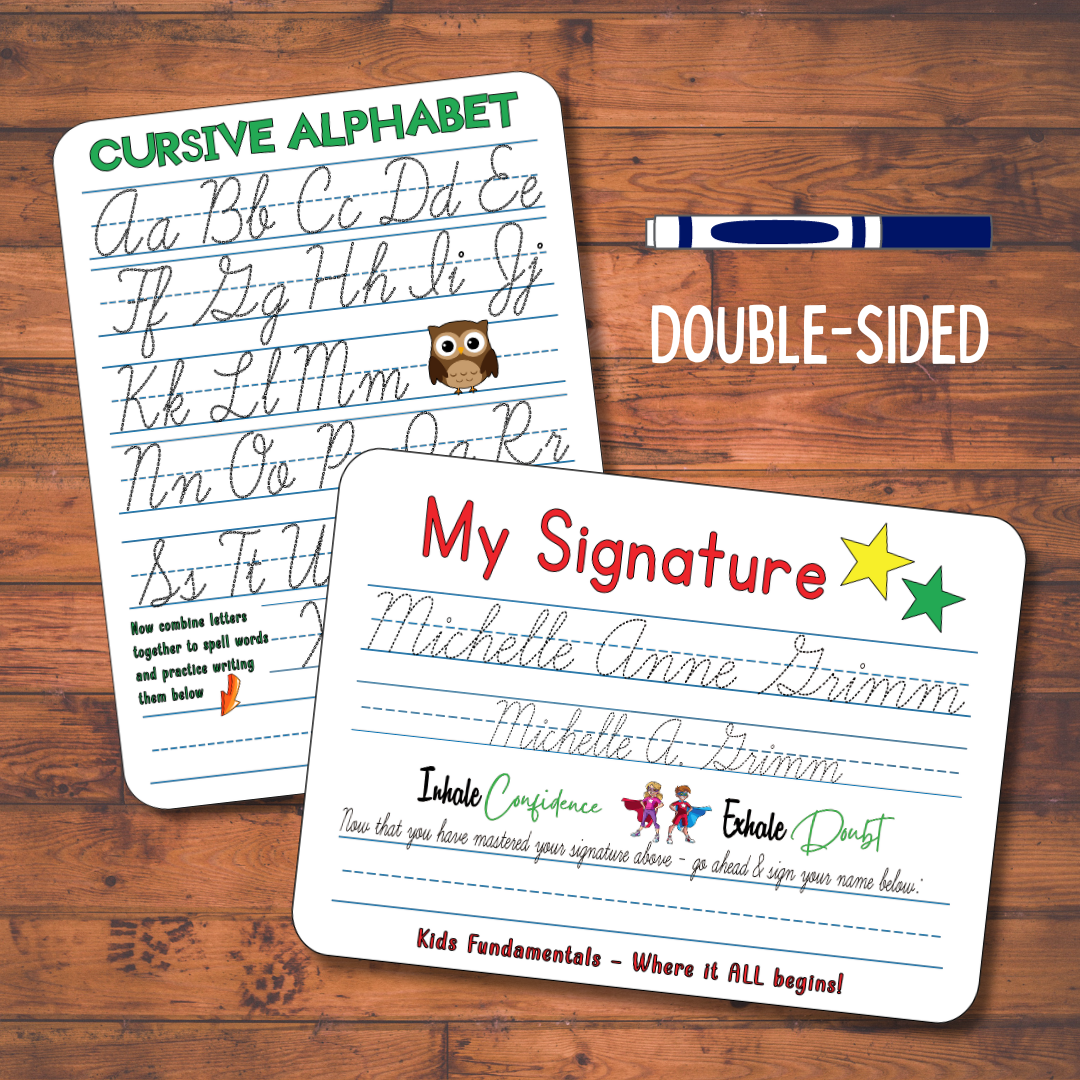 HANDWRITING BOARDS :: Cursive Handwriting Board