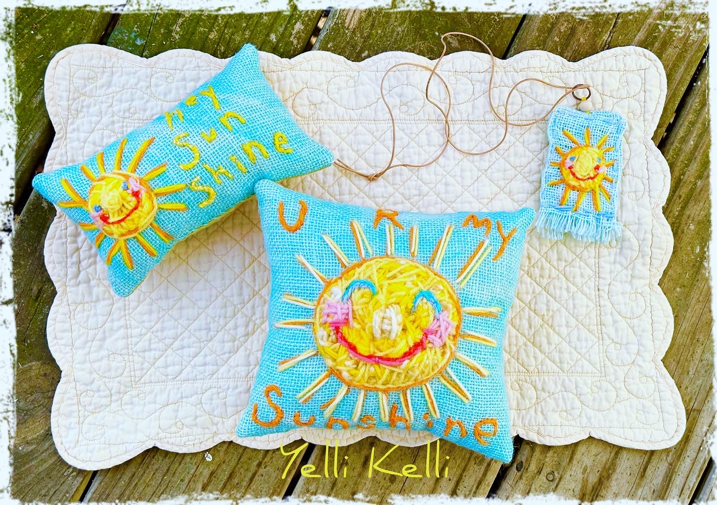 Fine Art & Collectibles Fiber & Textile Arts U R My Sunshine Hand