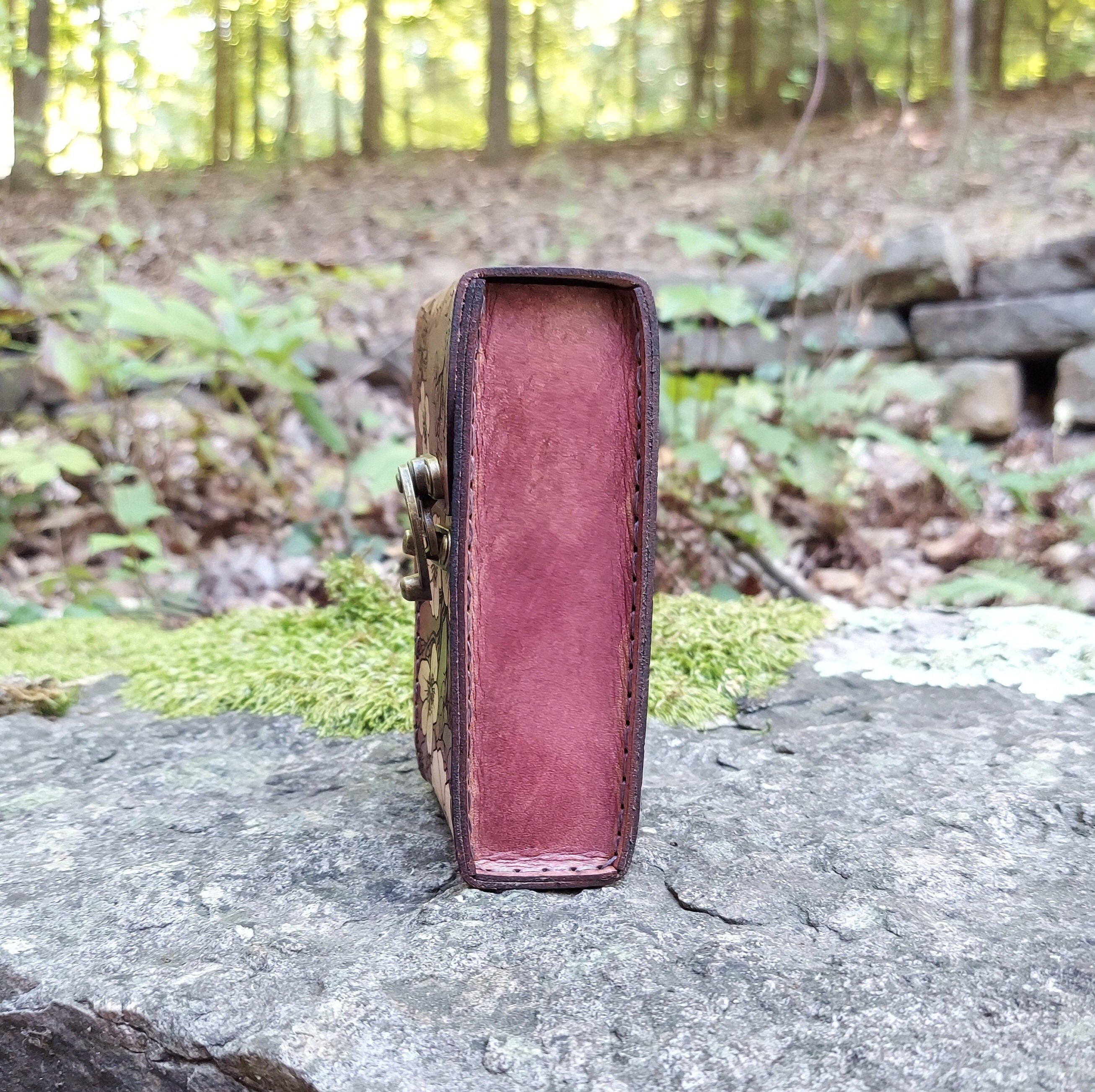 Products :: Premium Leather Tarot Card Case With Sakura Cherry