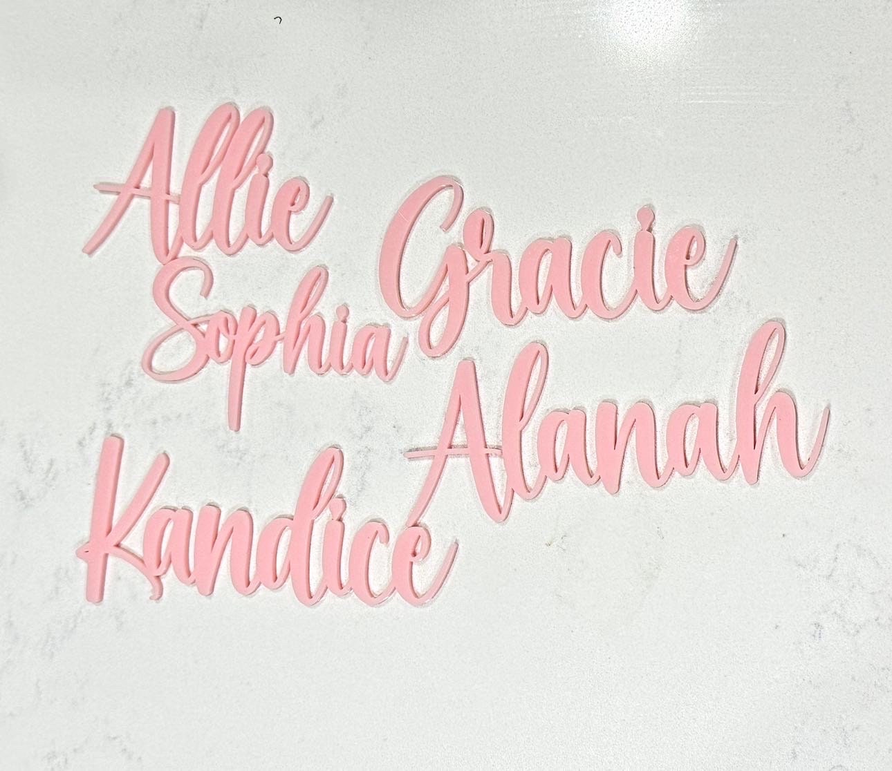 Acrylic Name place card